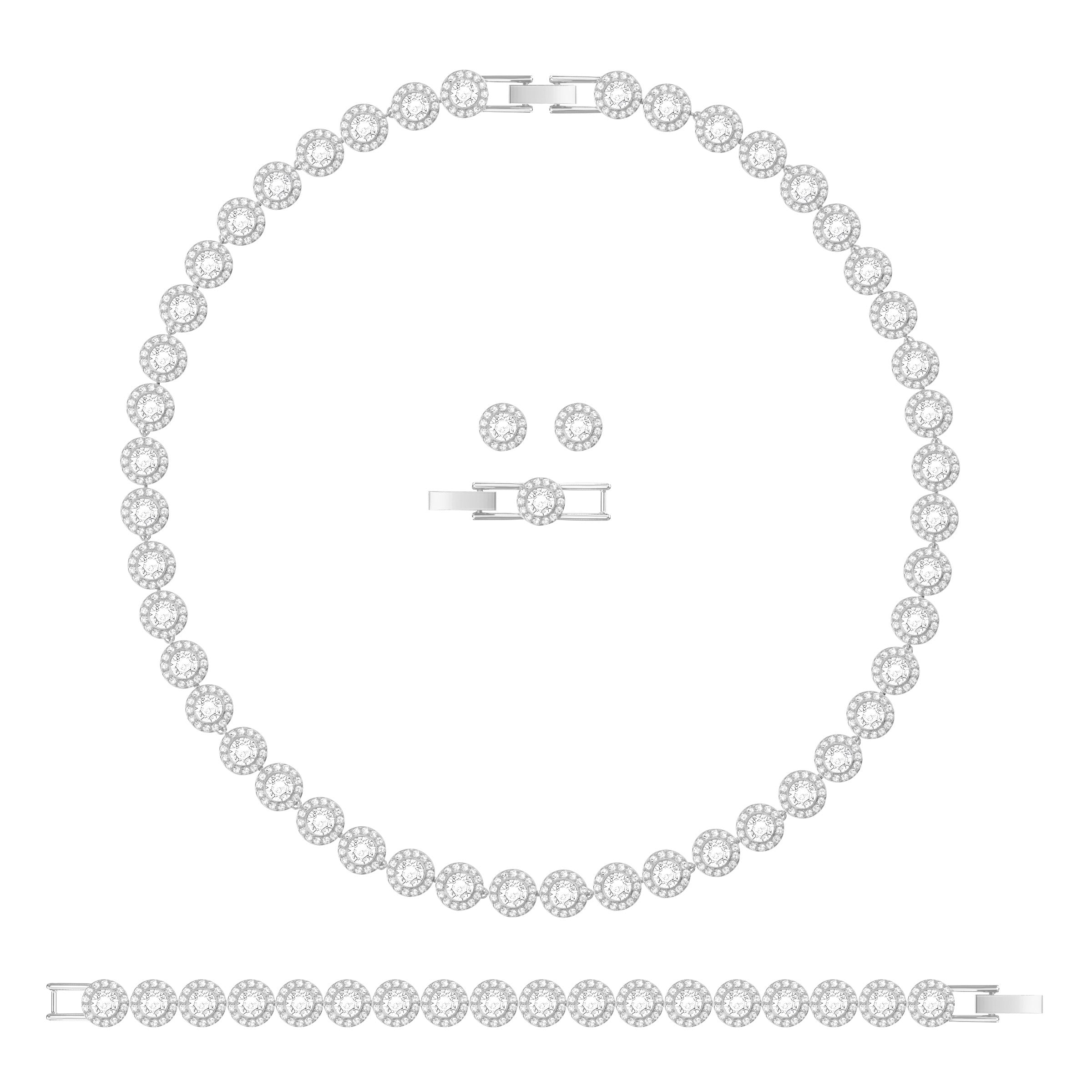 Angelic Set, Beyaz, Rodyum Kaplama