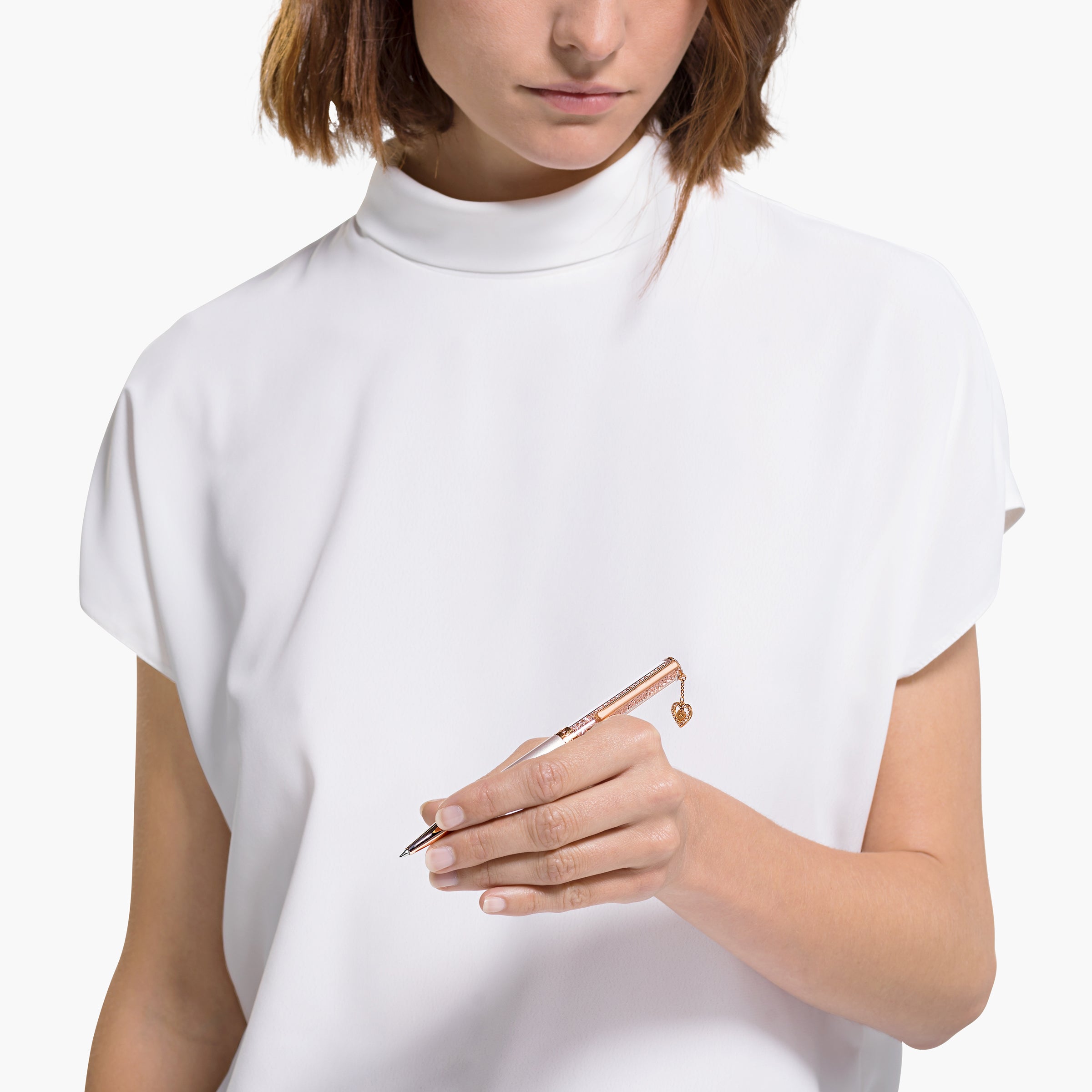 Crystalline Bp Kalem, Pembe, Pembe Altin Rengi Kaplama