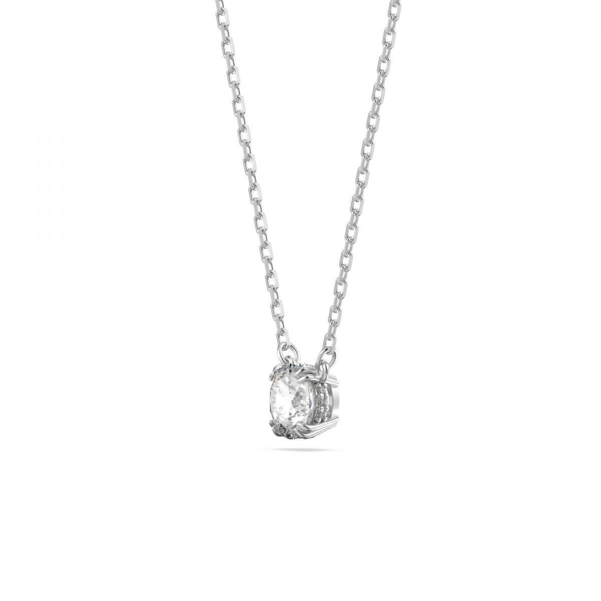 Constella Set, Round Cut, Beyaz, Rodyum Kaplama