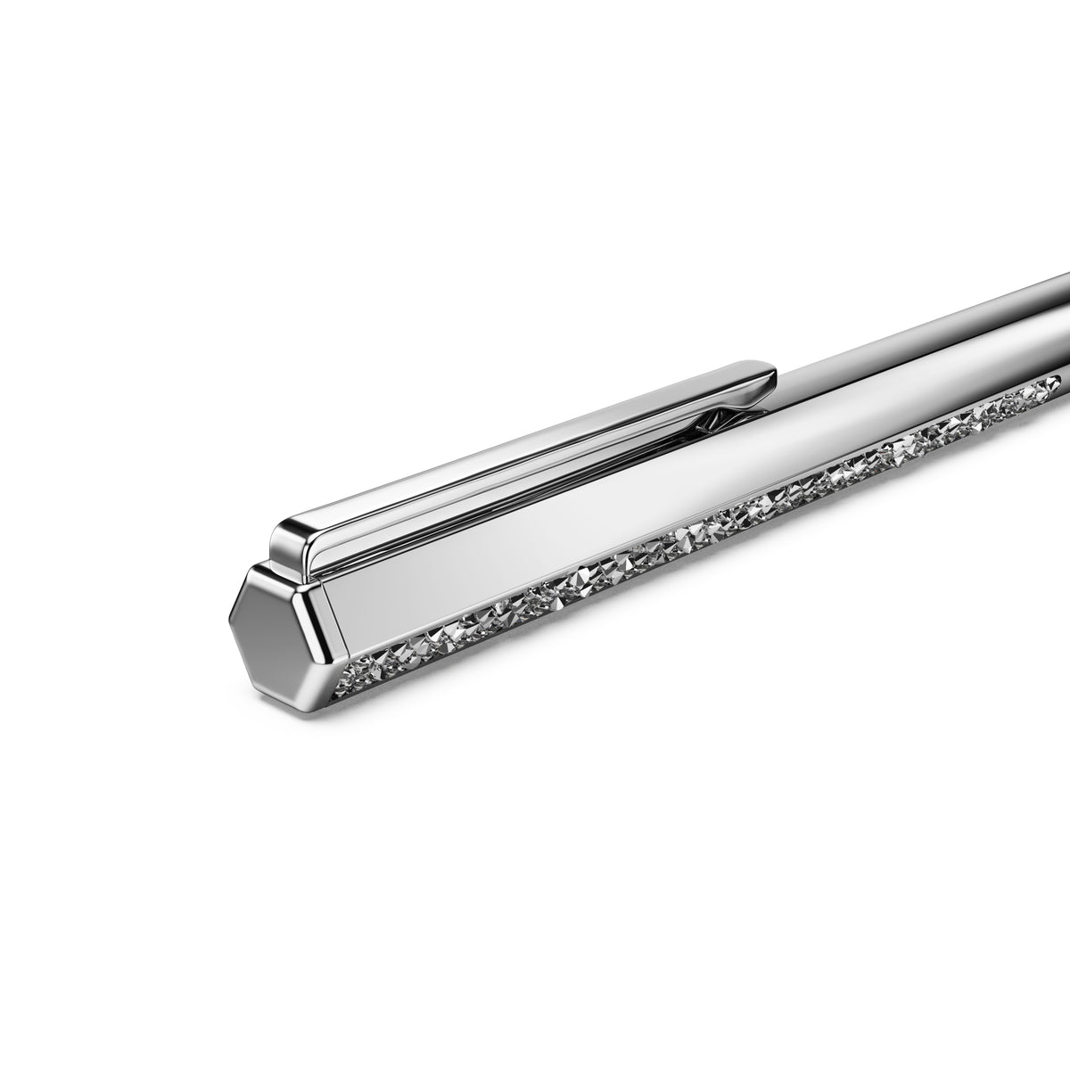 Crystal Shimmer Tükenmez Kalem, Gümüş Ton, Krom Kaplama