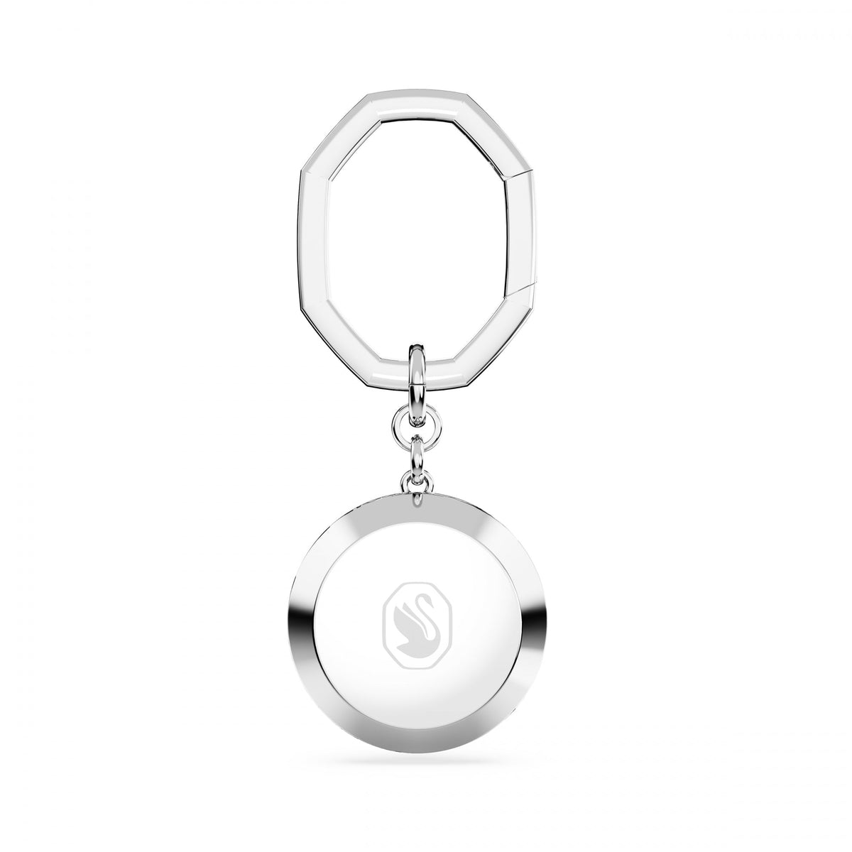 Lucent Anahtarlık, Round cut, Beyaz, Rodyum Kaplama