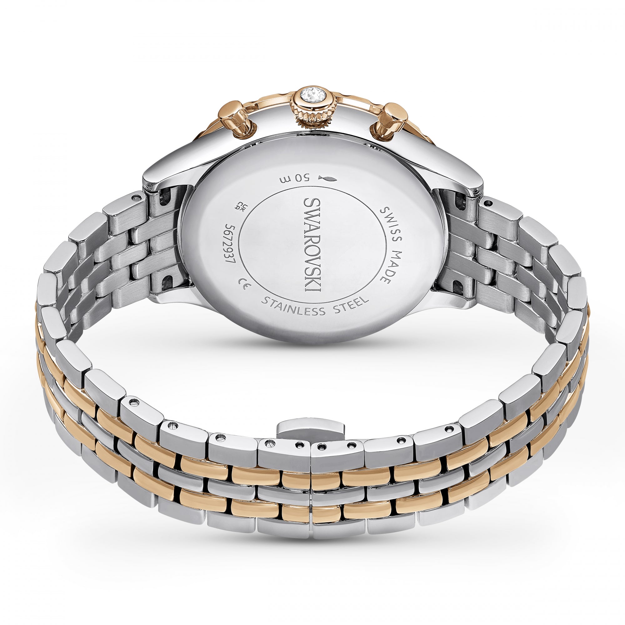 Octea Chrono Saat, Metal Bileklik, Rose Altın Tonu, Karışık Metal