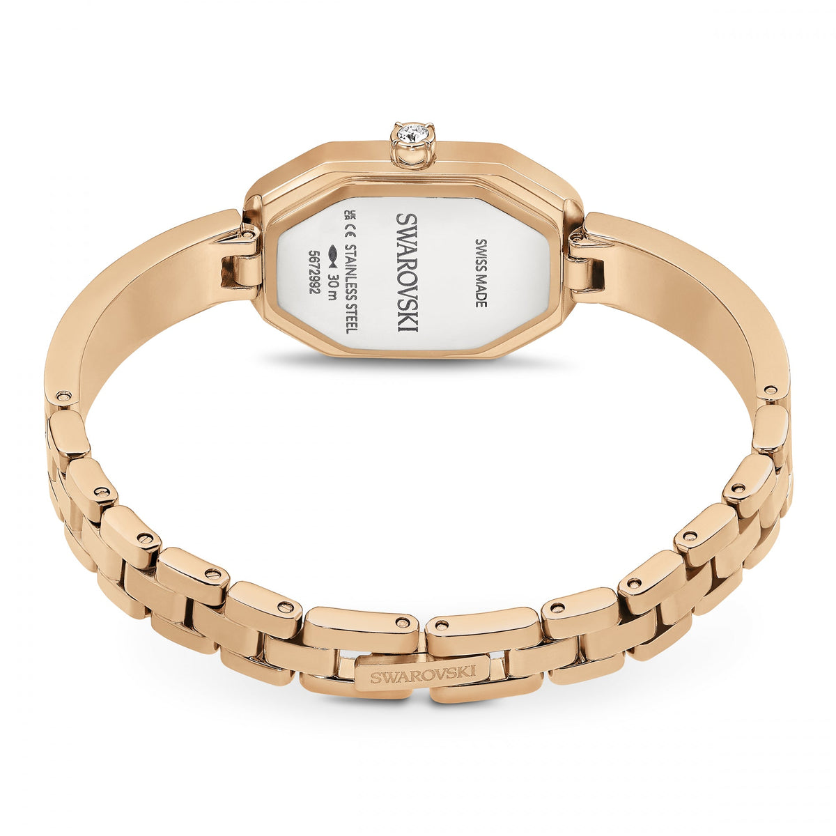 Dextera Bangle Saat, Metal Bileklik, Rose Altın Tonu, Pembe Altın Rengi Yüzey