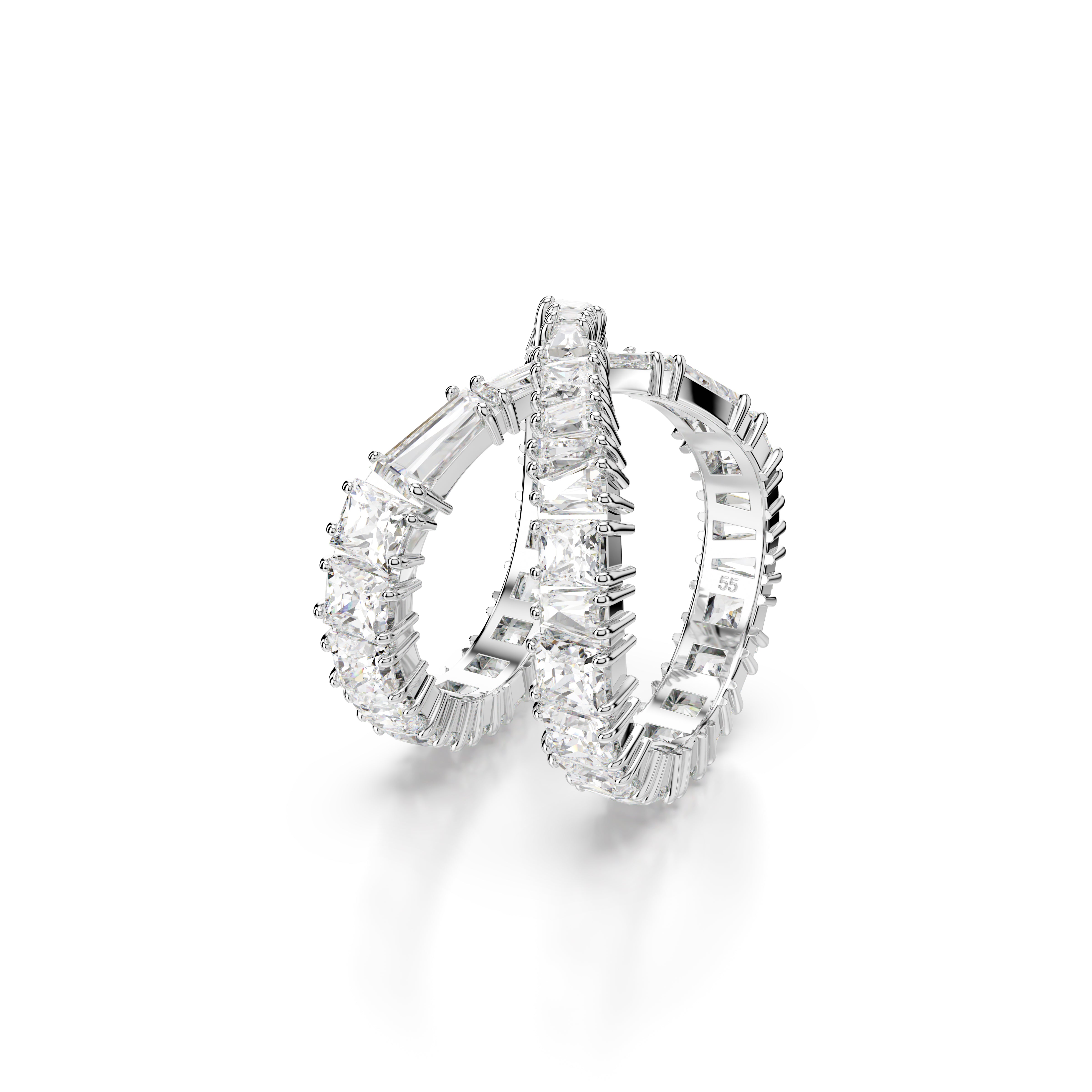 Hyperbola Yüzük, Infinity, Beyaz, Gümüş Renkli Yüzey, 52