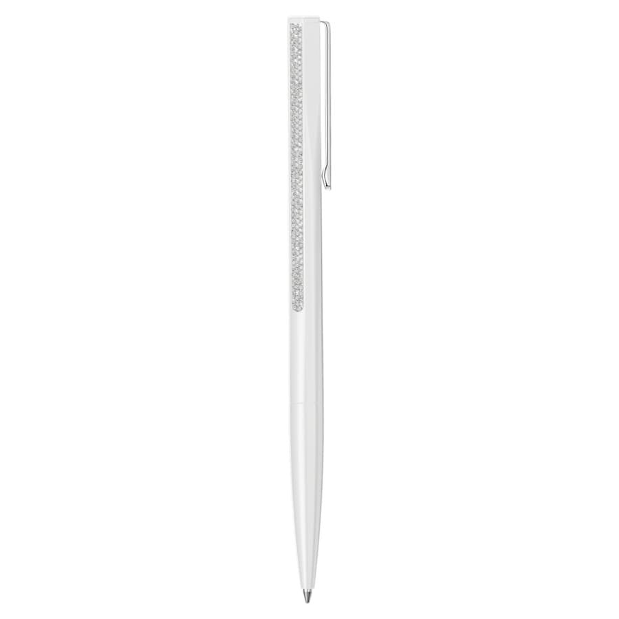 Crystal Shimmer Tükenmez Kalem, Beyaz Lakeli, Krom Kaplama