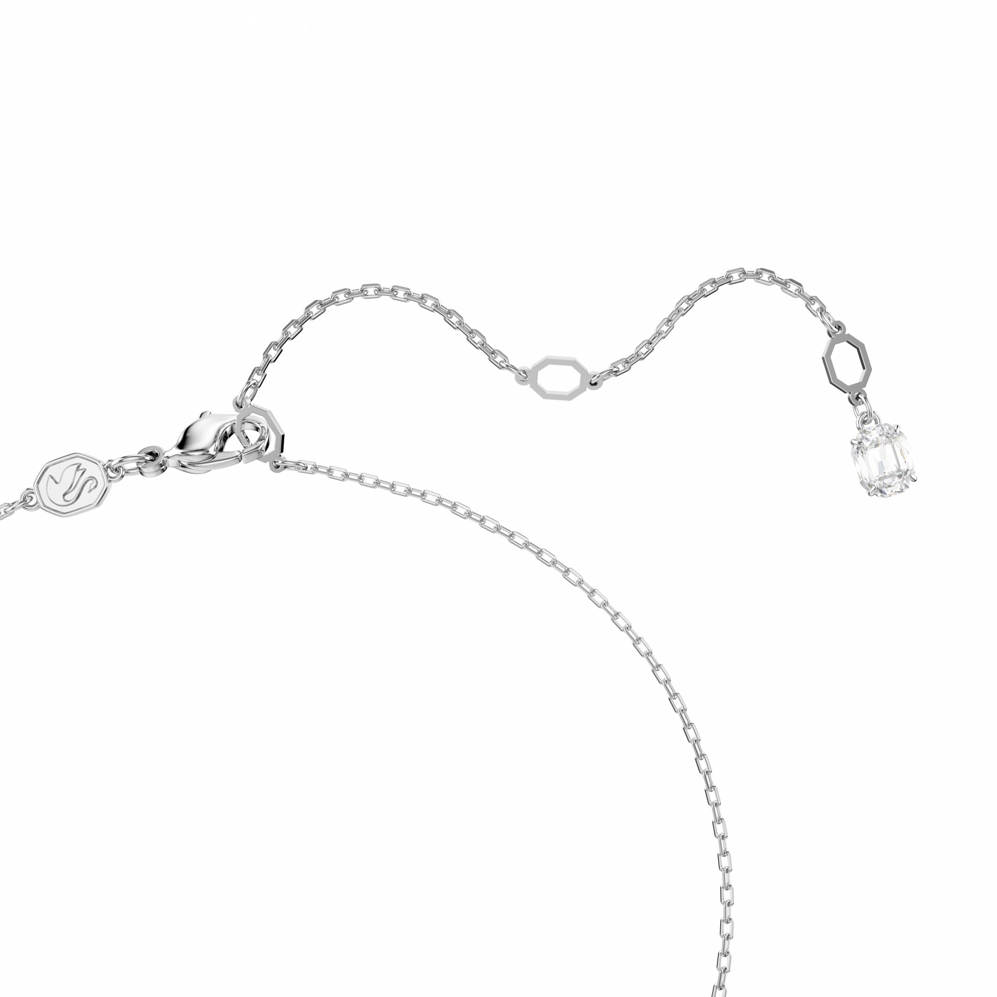 Hyperbola Kolye, Infinity, Beyaz, Rodyum Kaplama