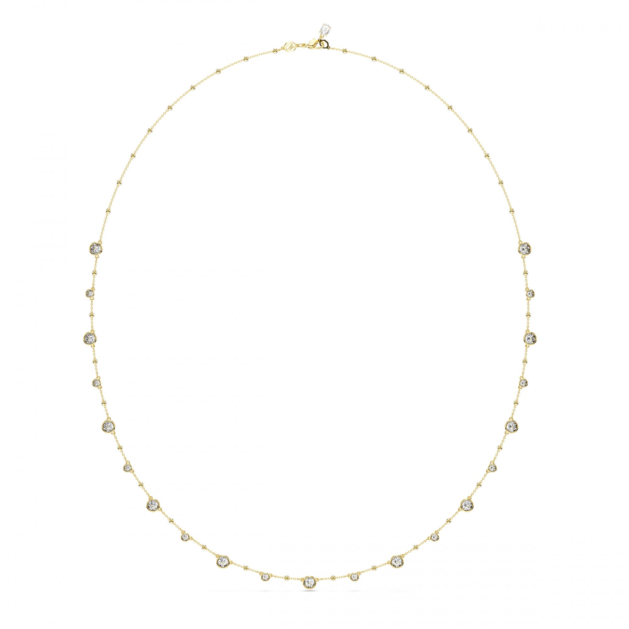 Imber Strand Kolye, Round Cut, Beyaz, Altın Rengi Kaplama