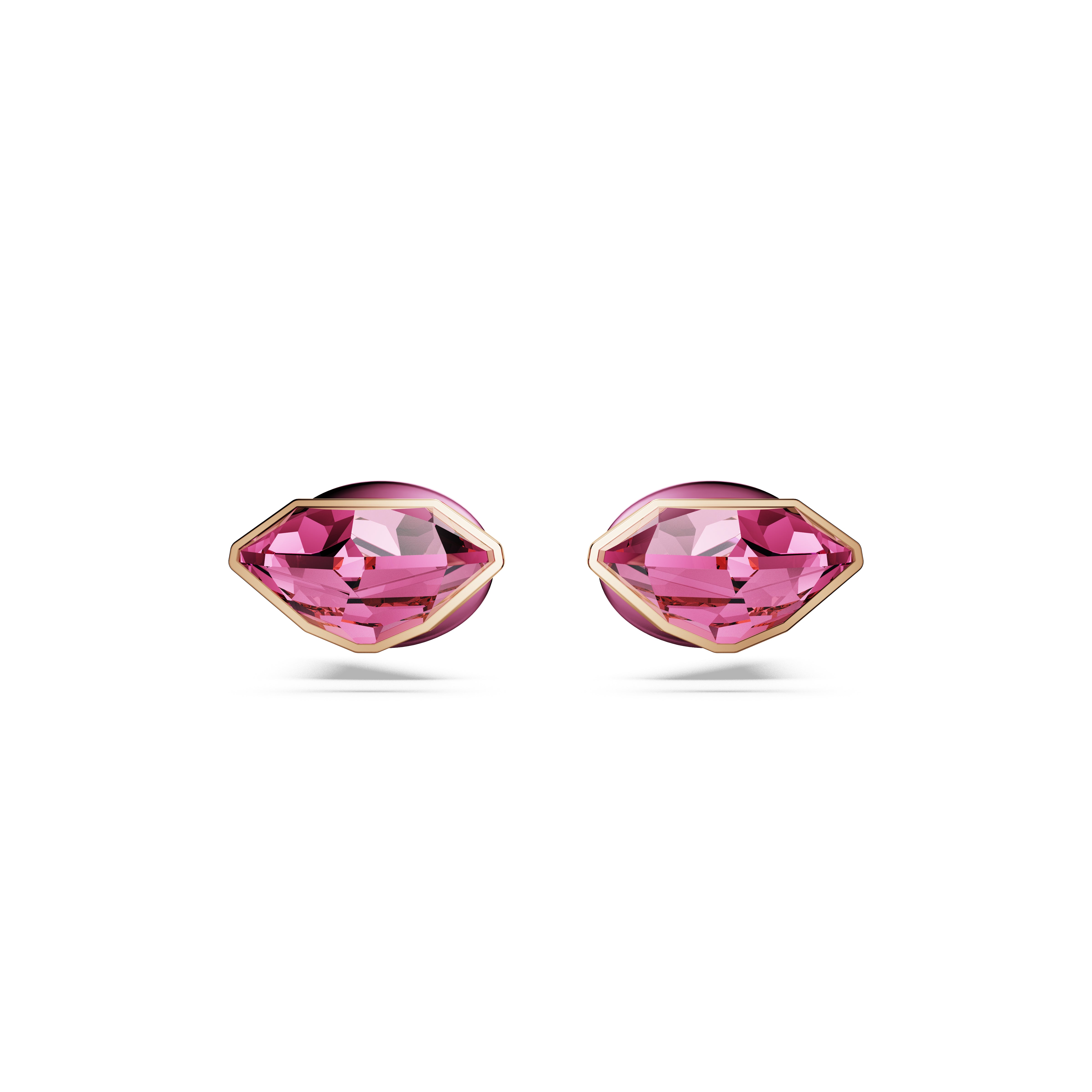 Lucent Stud Küpe, Pavé, Spike, Pembe, Karışık Metal Kaplama