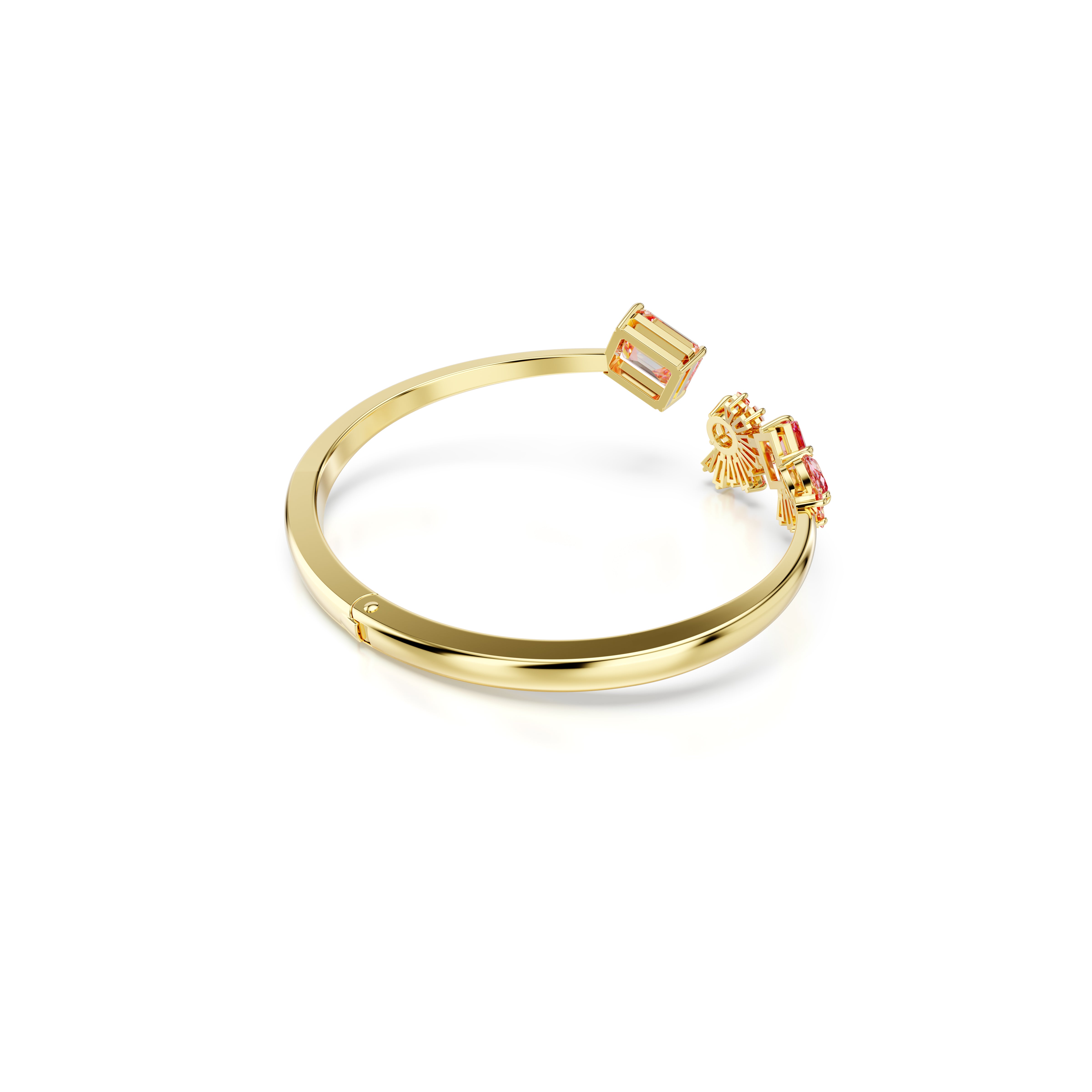 Gema Bileklik, Mixed Cut, Pembe, Altin Rengi Kaplama, L