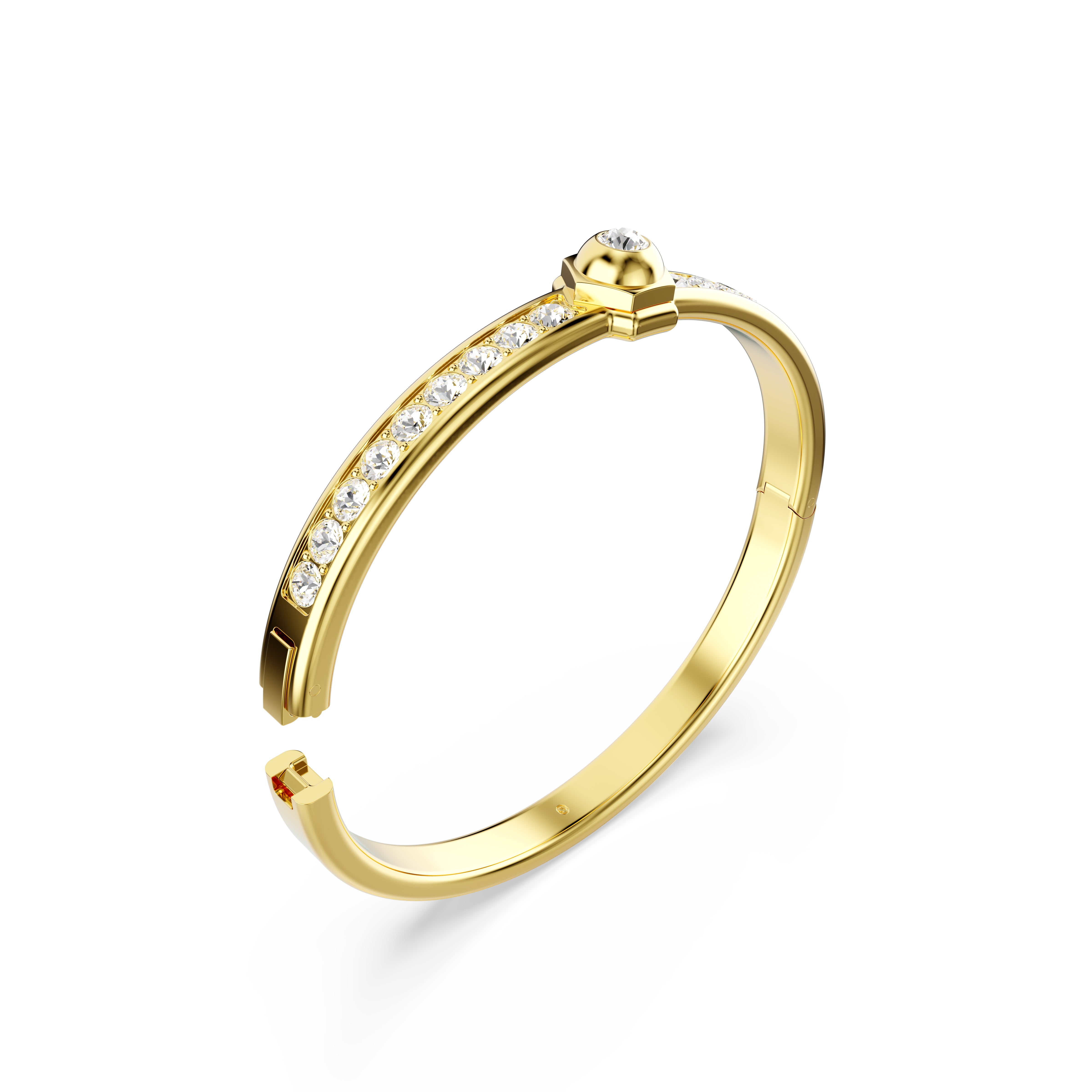 Numina Bileklik, Round Cut, Beyaz, Altin Rengi Kaplama, L