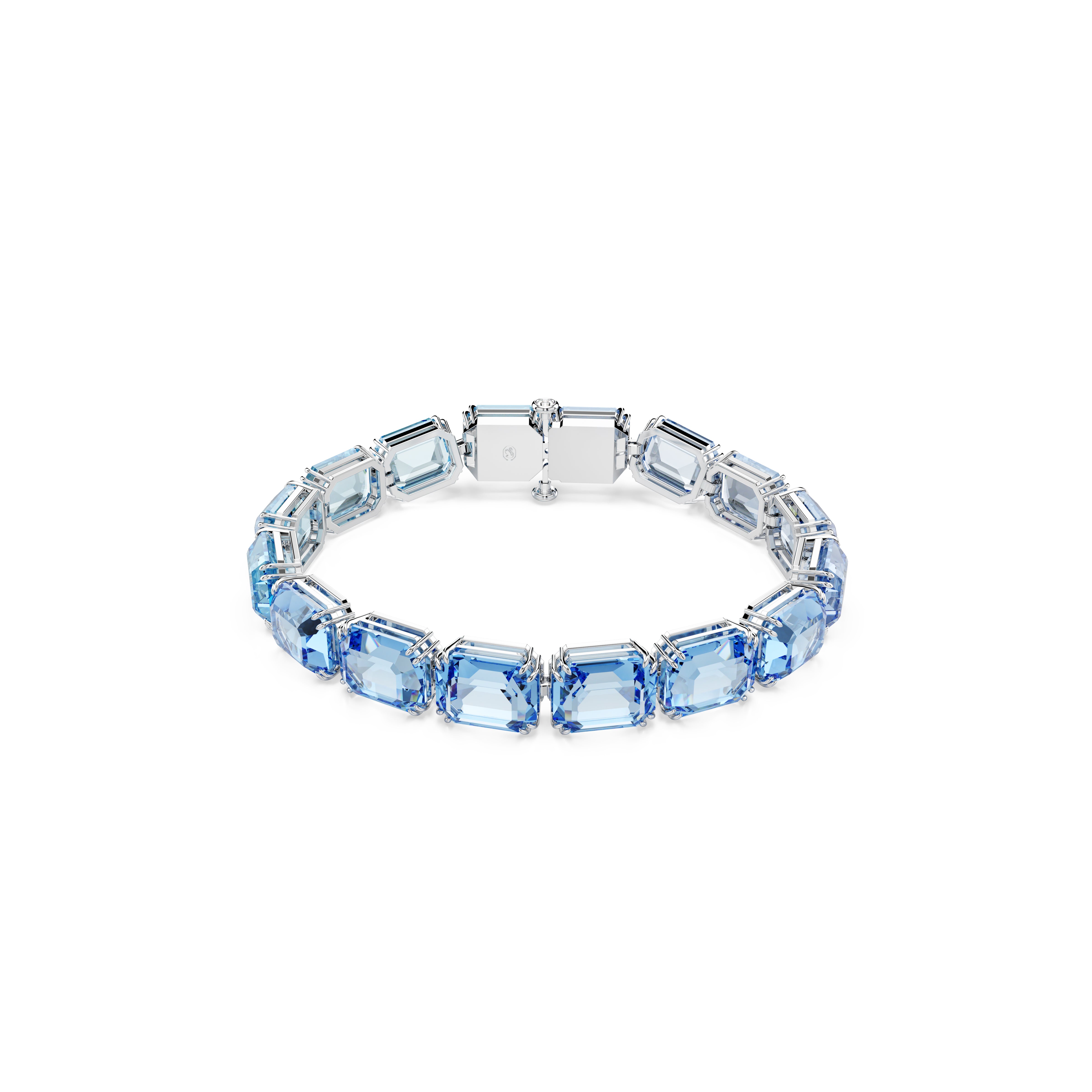 Millenia Bileklik, Octagon Cut, Color Gradient, Mavi, Rodyum Kaplama, M