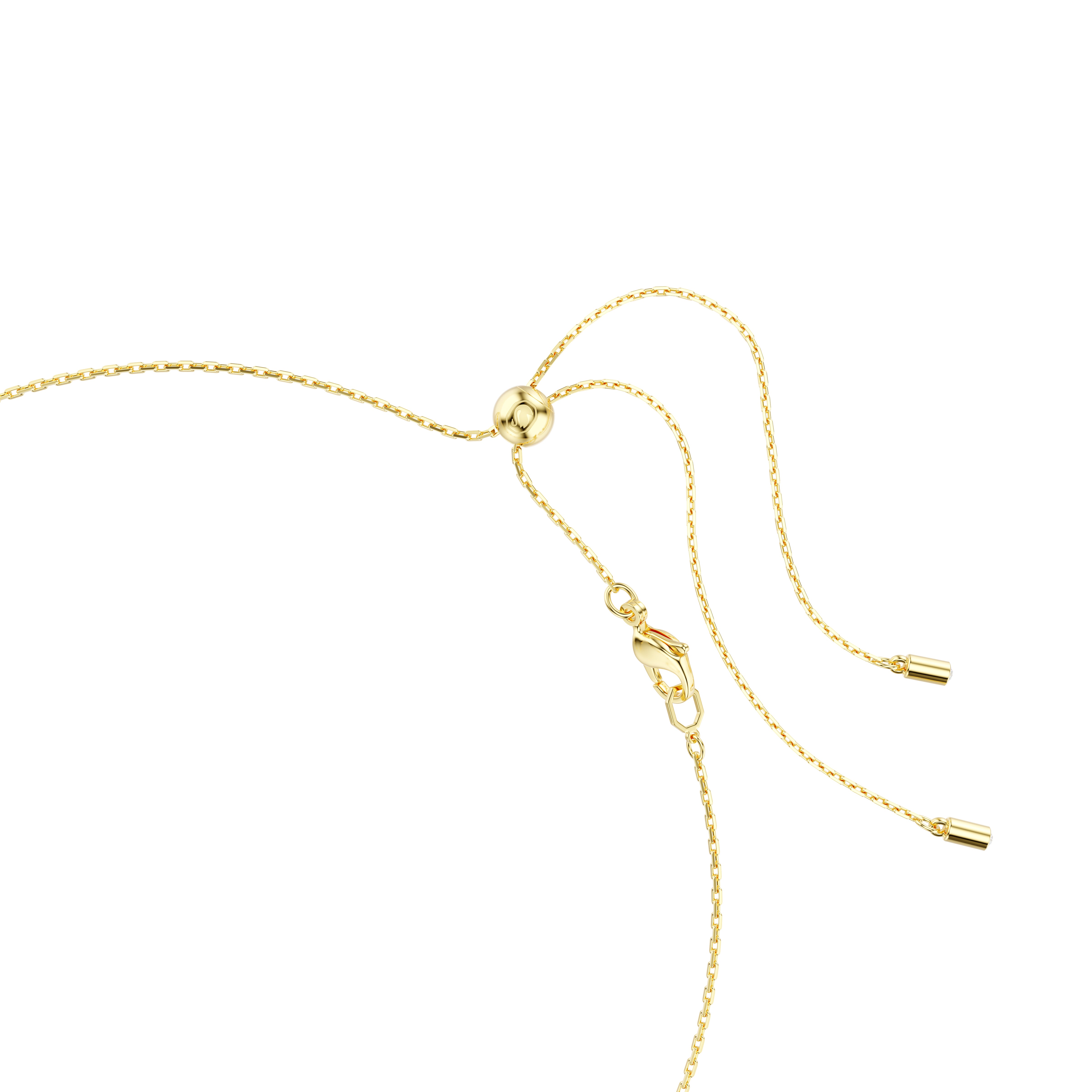 Imber Kolye, Karişik Kesim, Beyaz, Altin Rengi Kaplama