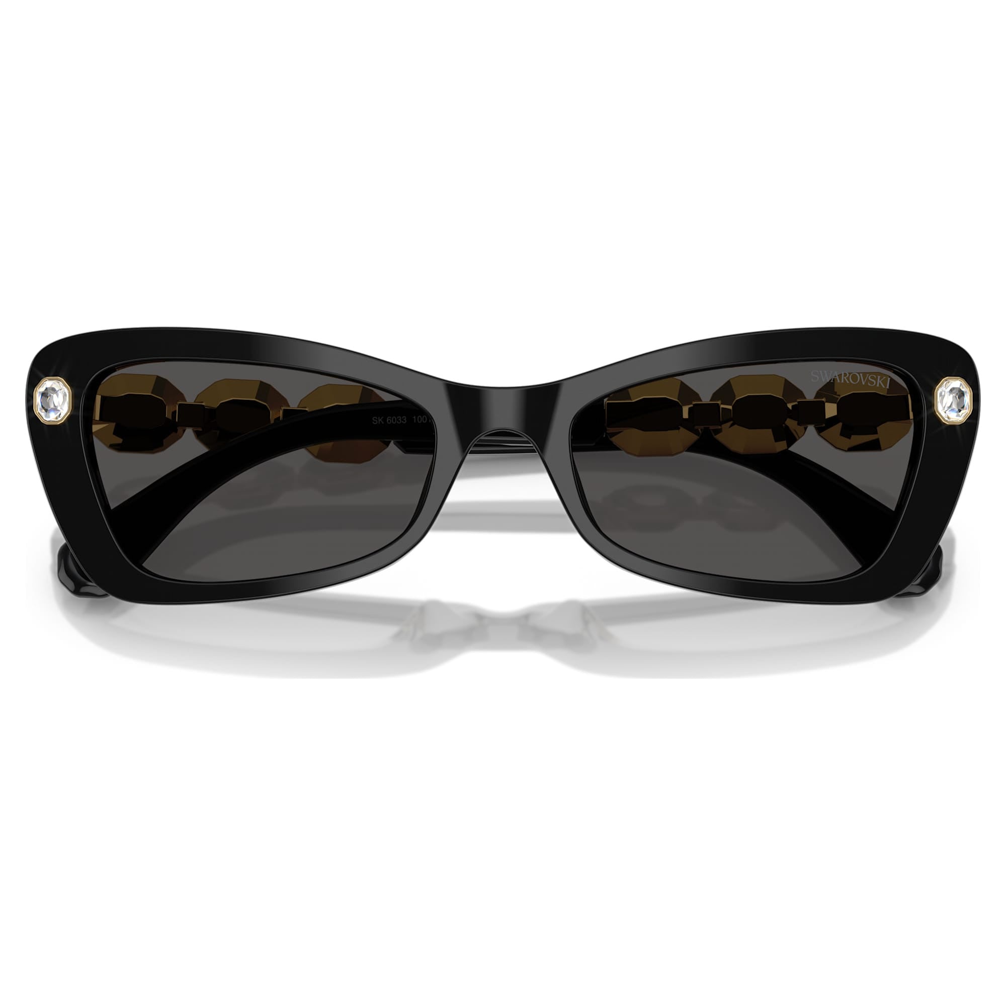 Sunglasses, Rectangular shape, SK6033, Black