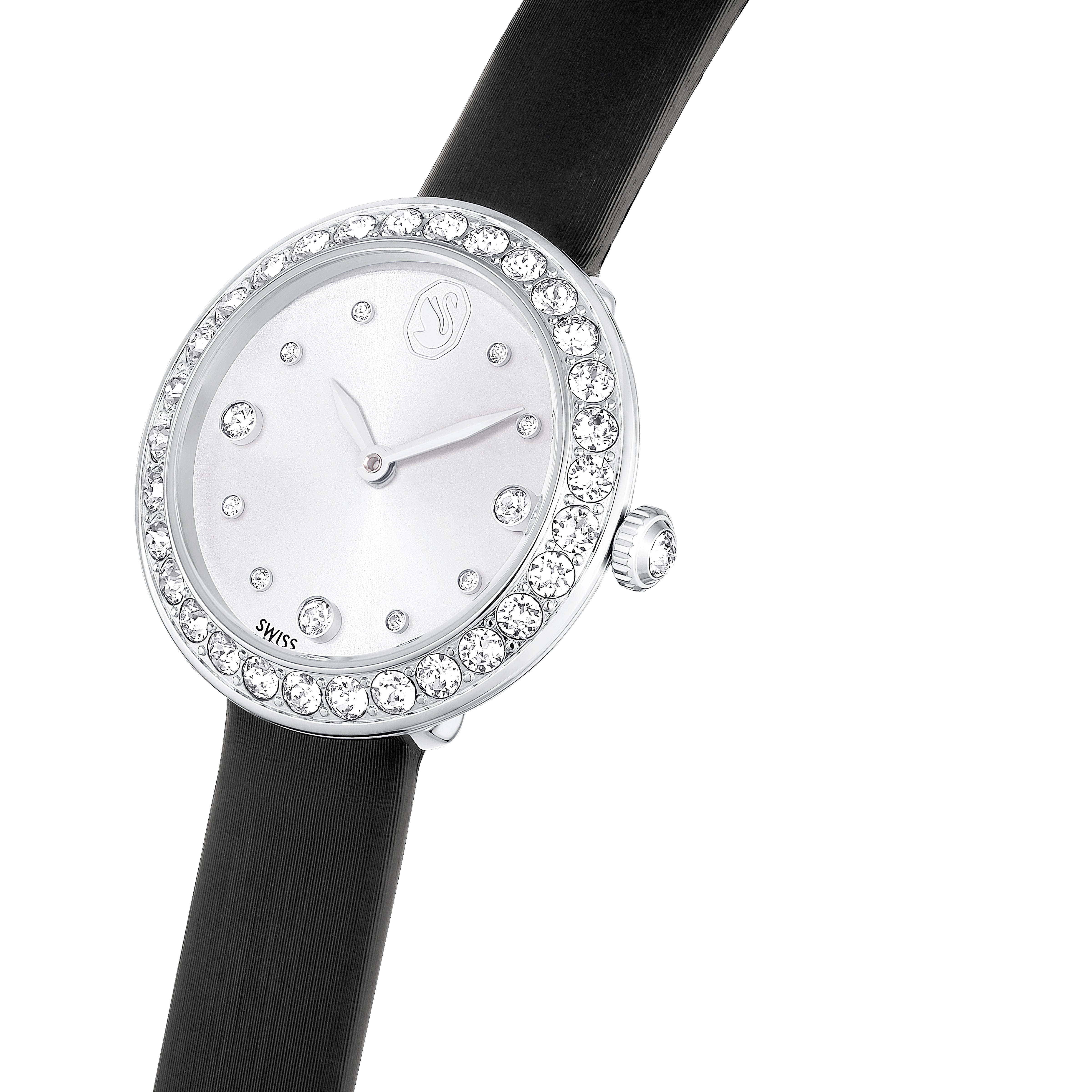 Matrix Tennis Saat, Swiss Made, Deri Kayiş, Siyah, Paslanmaz Çelik