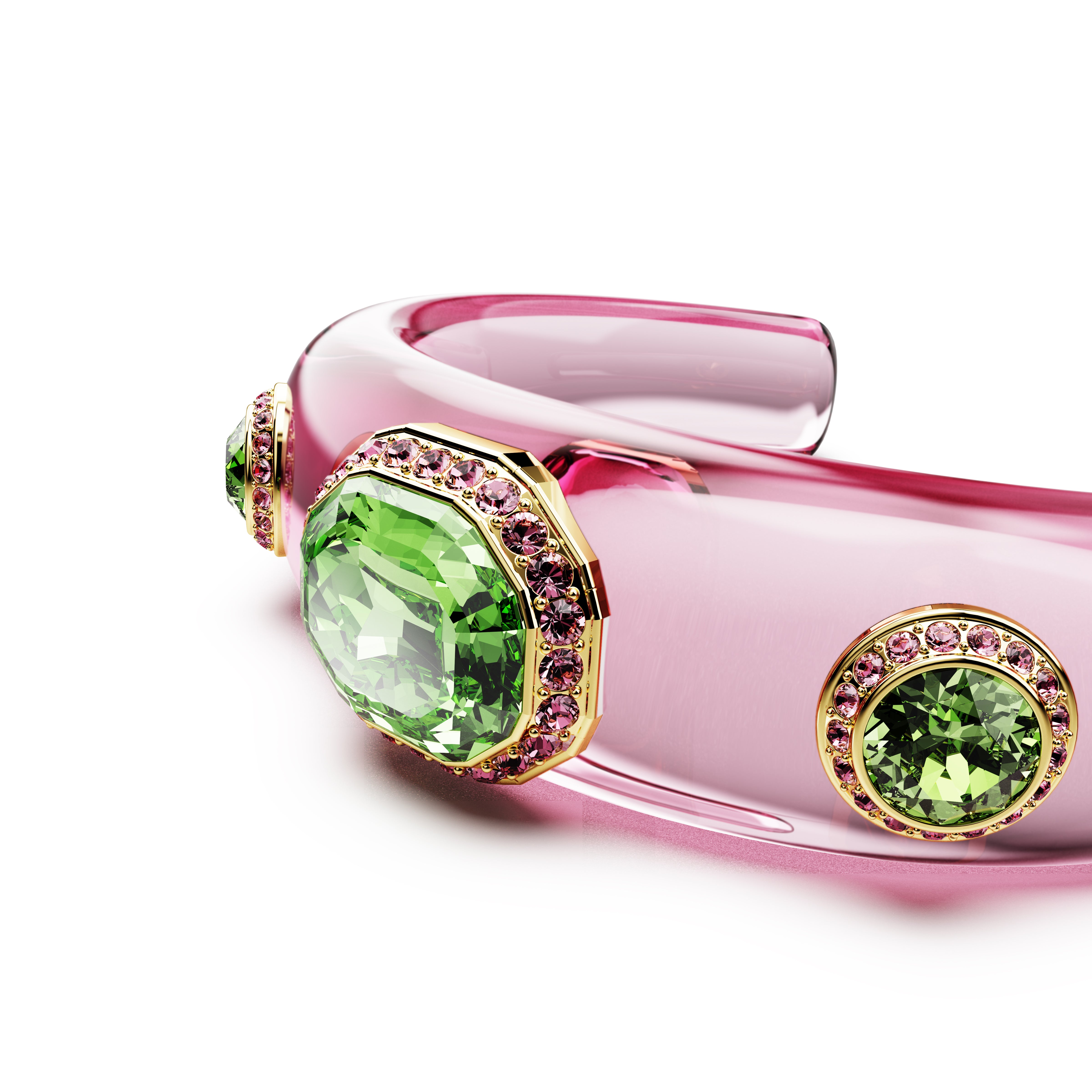 Dulcis Kelepçe Bileklik, Karişik Kesim, Çok Renkli, Altin Rengi Kaplama