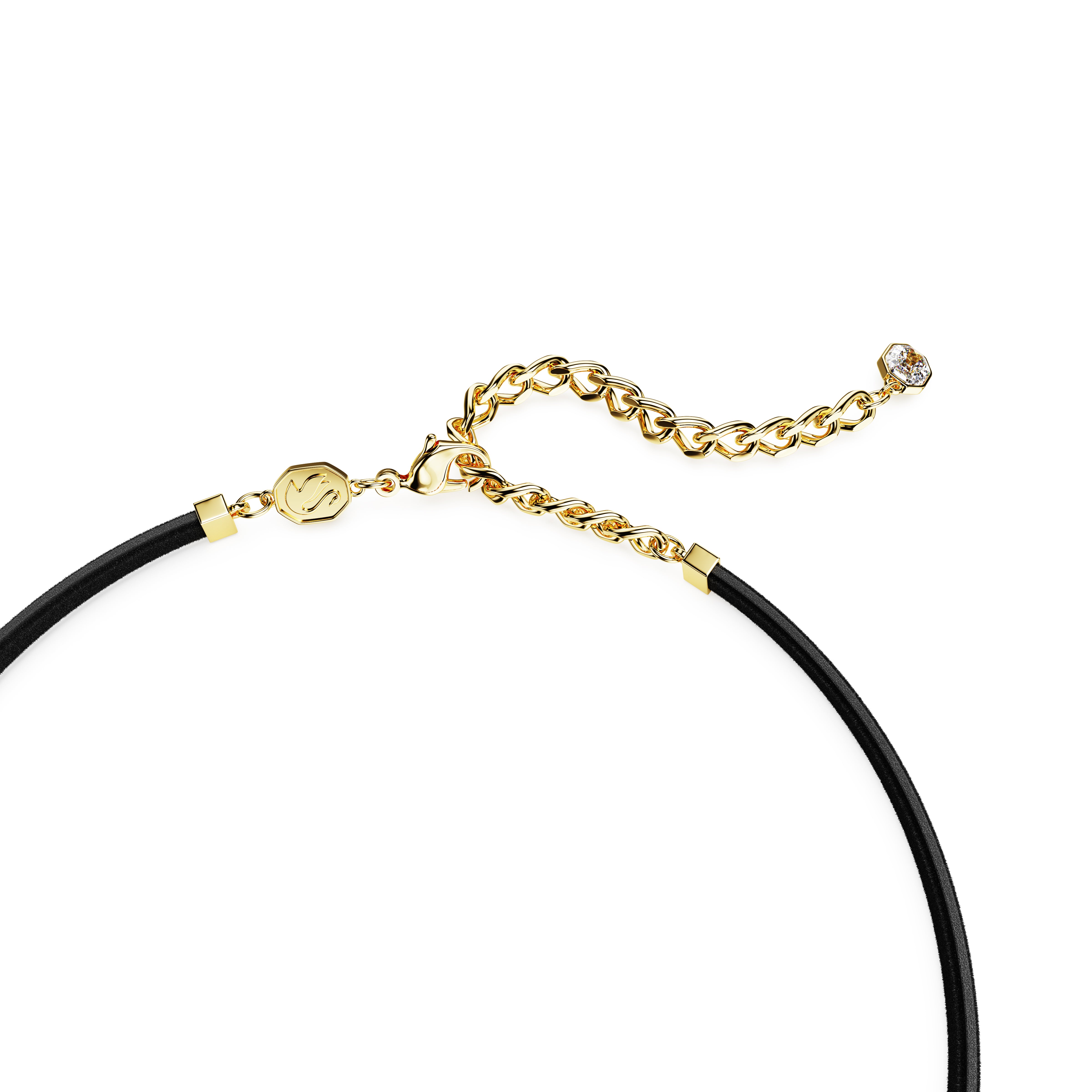 Millenia Tennis Choker Kolye, Octagon Kesim, Mor, Altın Rengi Kaplama