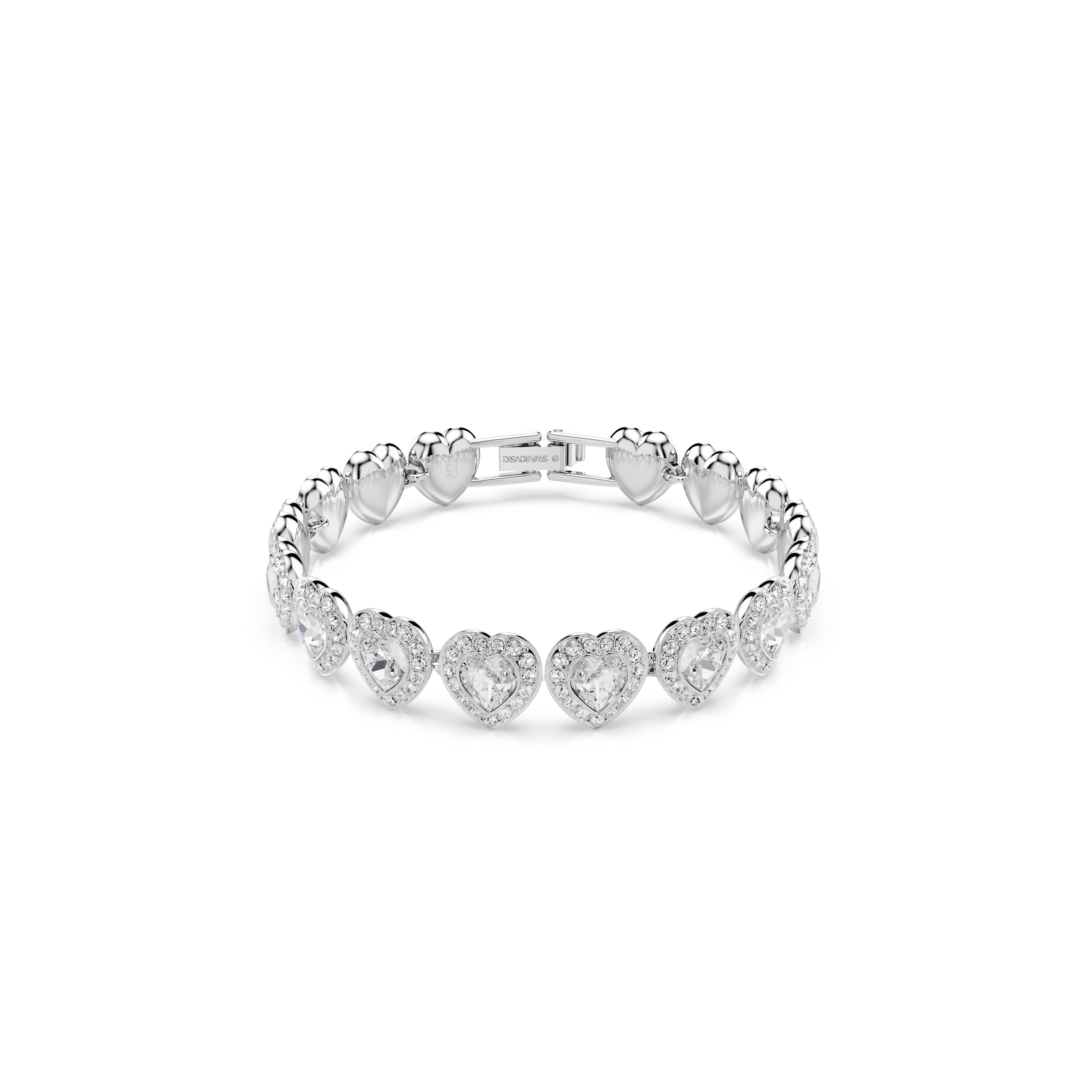 Ariana Grande x Swarovski Capsule Angelic Bileklik, Beyaz, Rodyum Kaplama, S