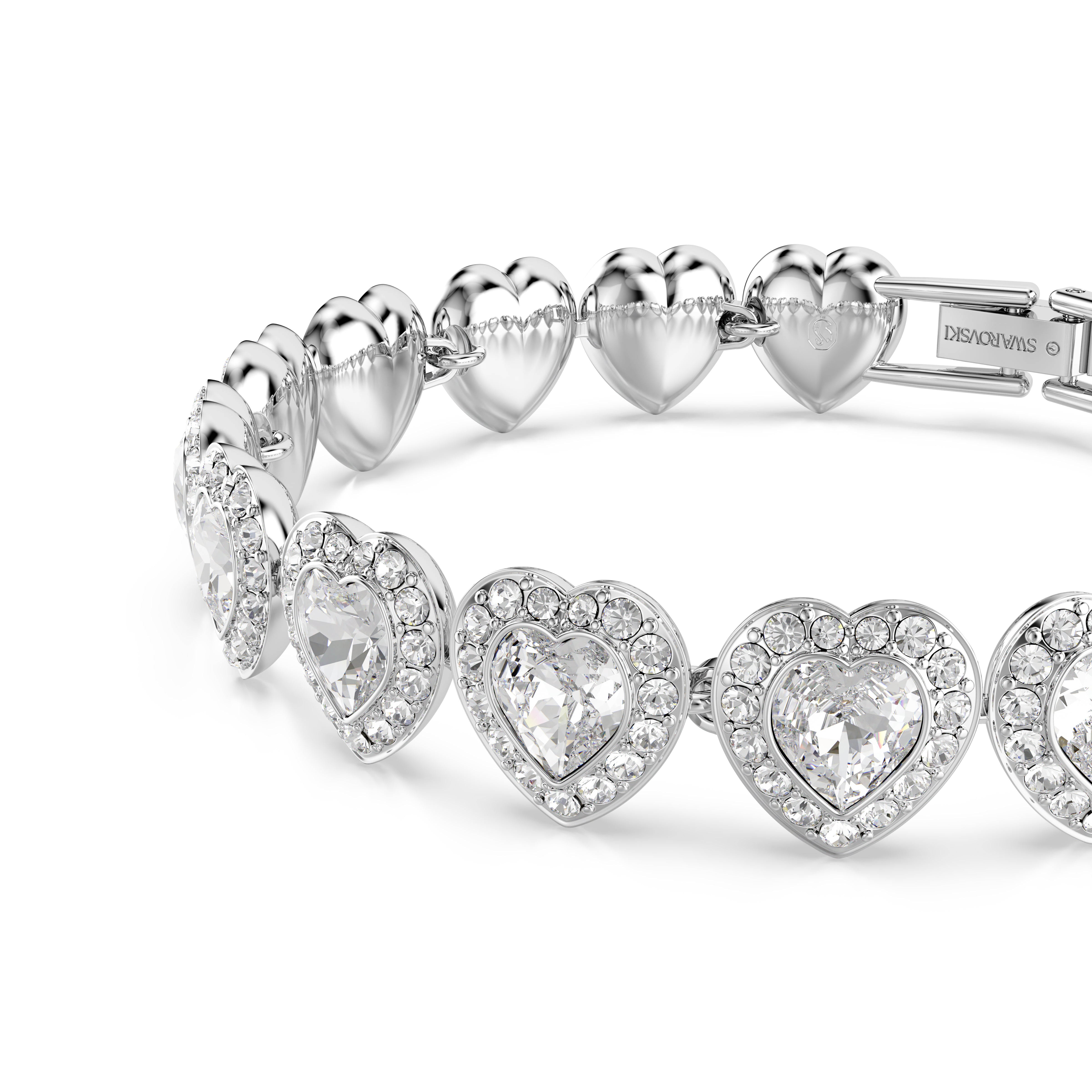 Ariana Grande x Swarovski Capsule Angelic Bileklik, Beyaz, Rodyum Kaplama, S