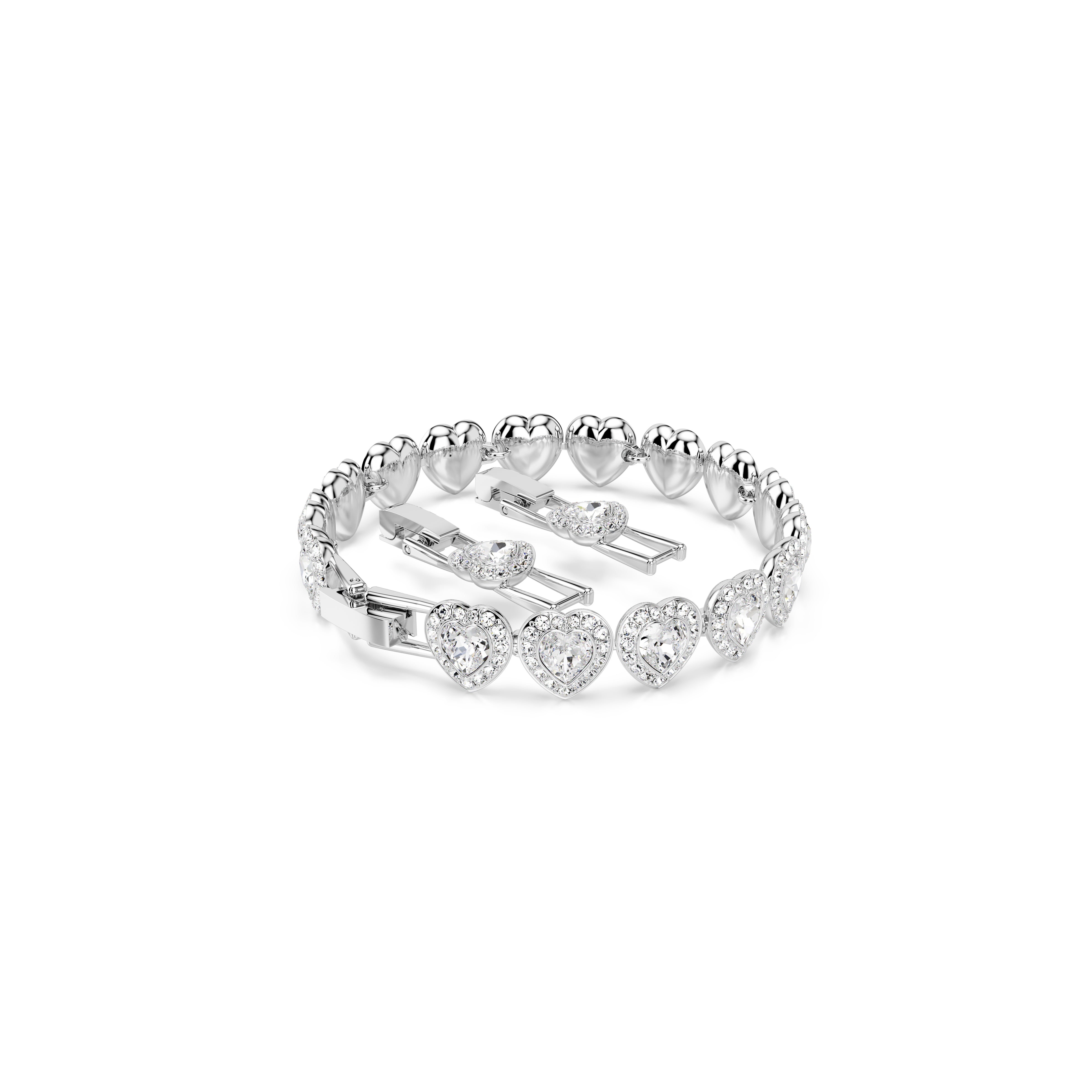 Ariana Grande x Swarovski Capsule Angelic Bileklik, Beyaz, Rodyum Kaplama, S