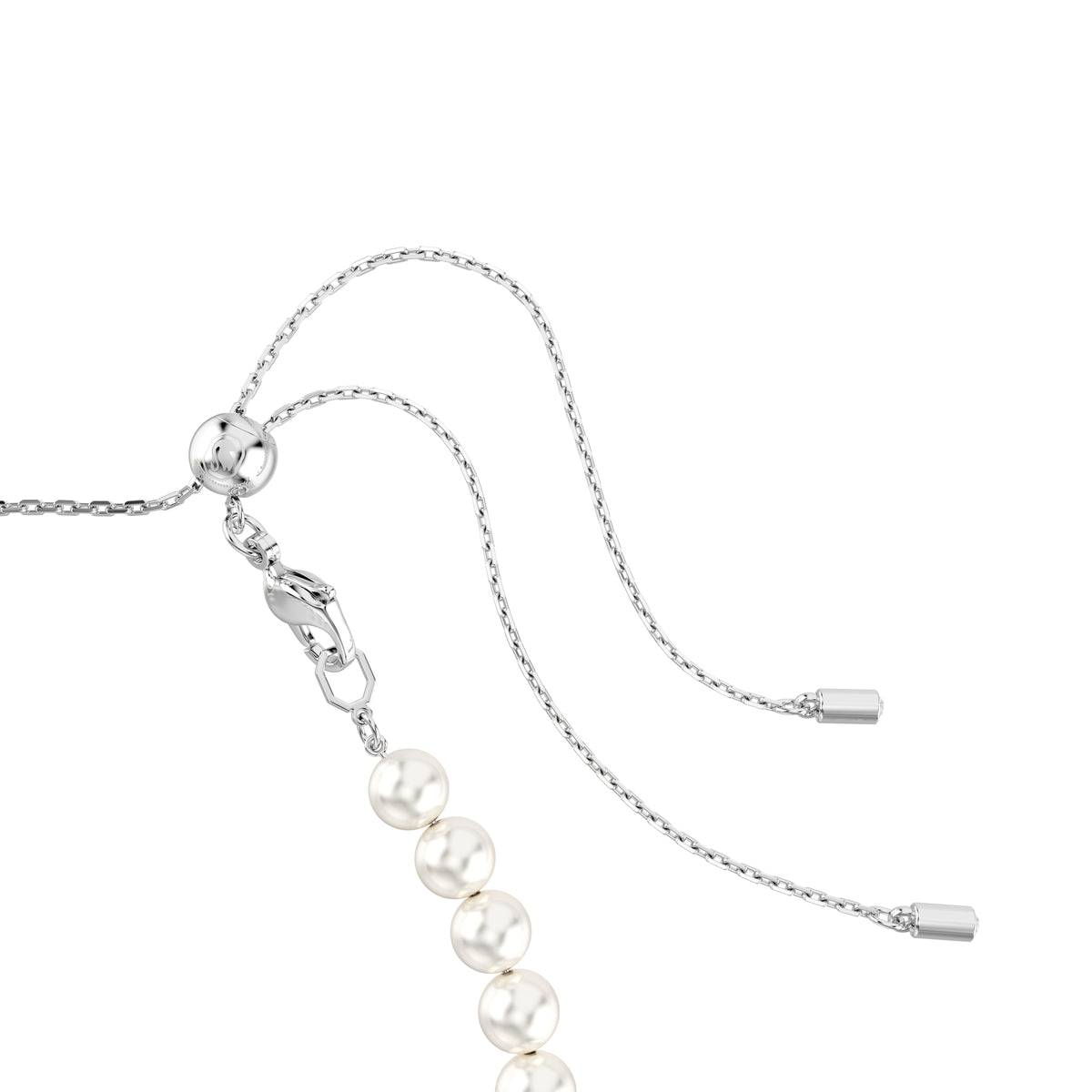 Capsule Angelic Choker Kolye, İnci, Beyaz, Rodyum Kaplama