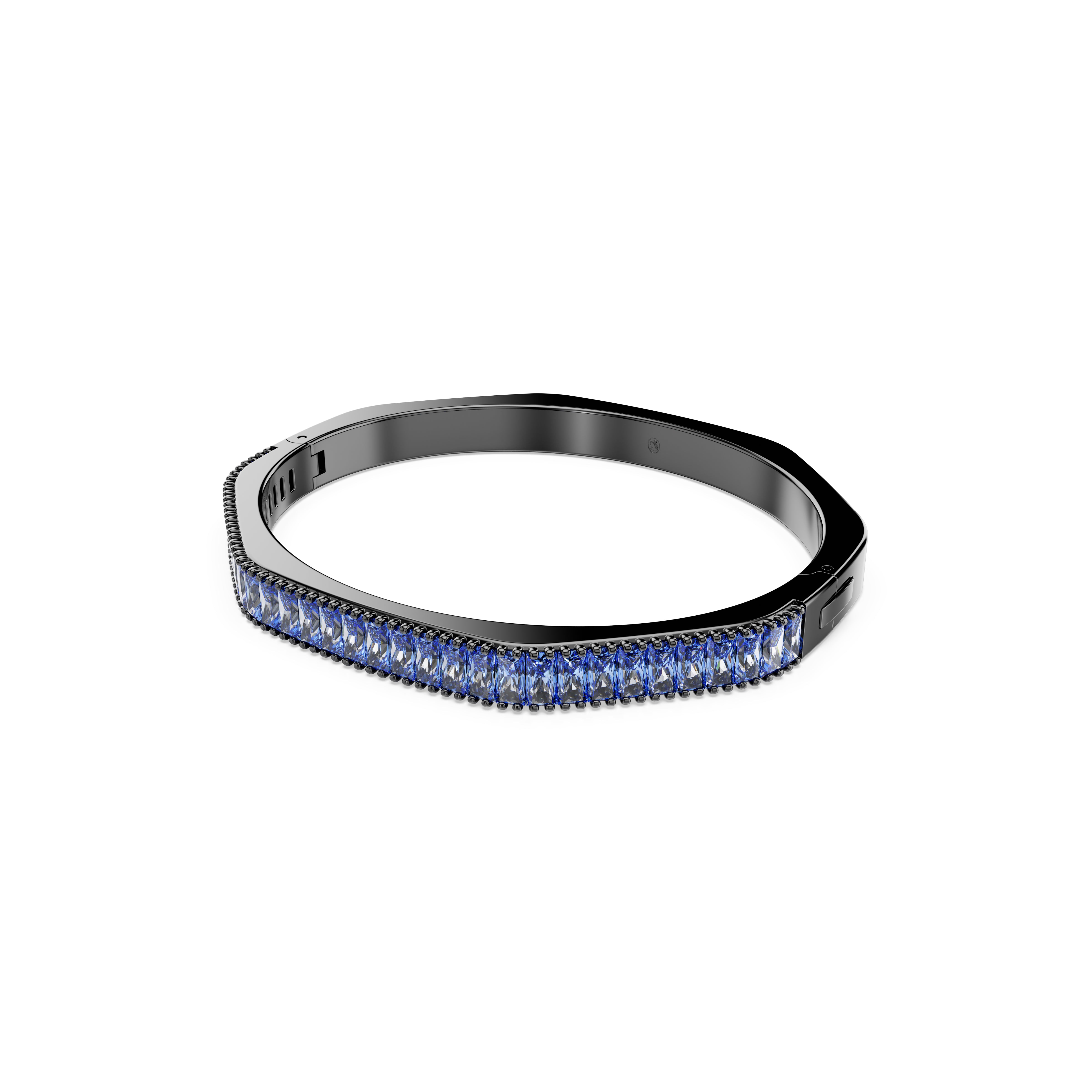 Matrix Bangle Bileklik Bileklik, Baget Kesim, Mavi, Rutenyum Kaplama, L