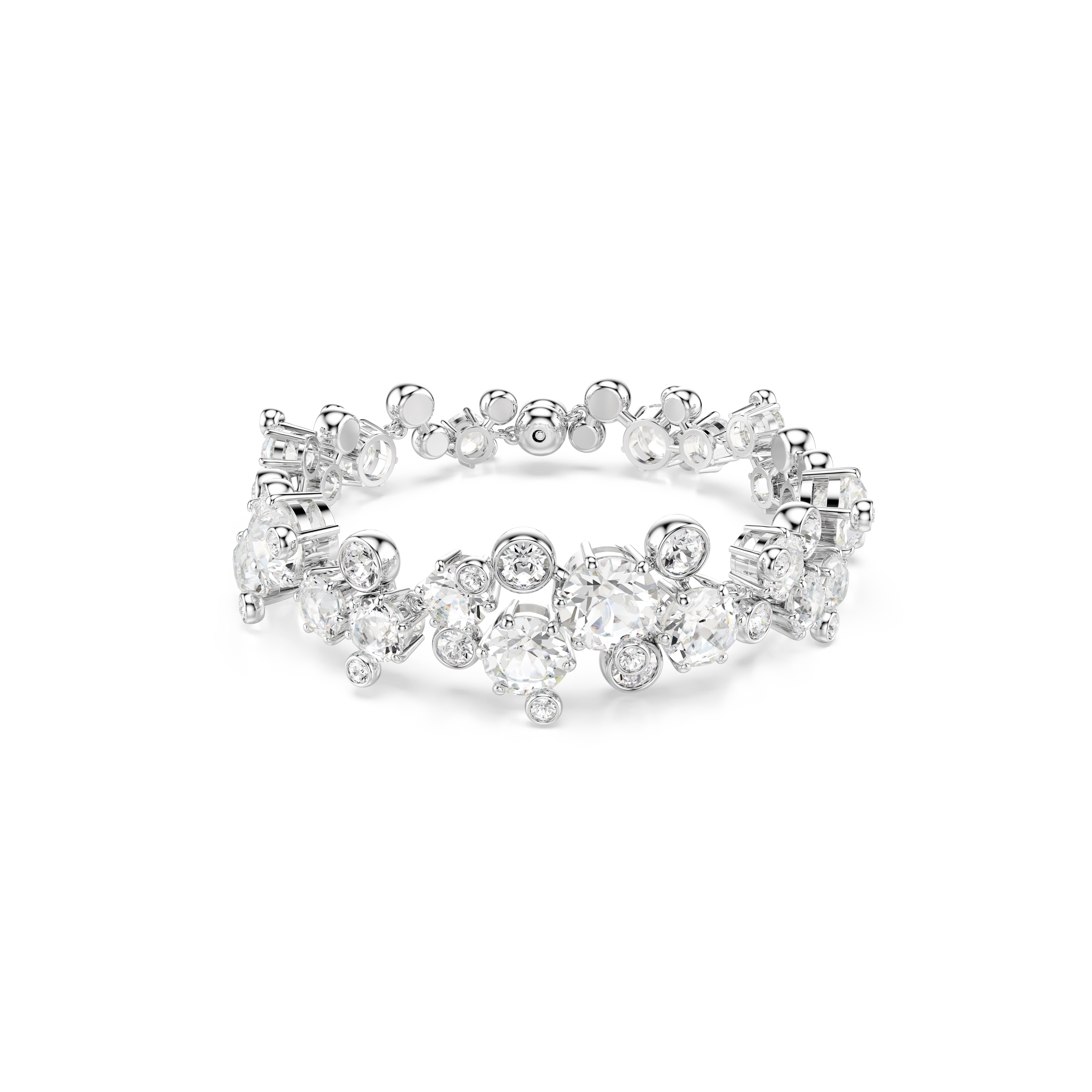 Constella Bileklik, Karişik Kesim, Beyaz, Rodyum Kaplama, M