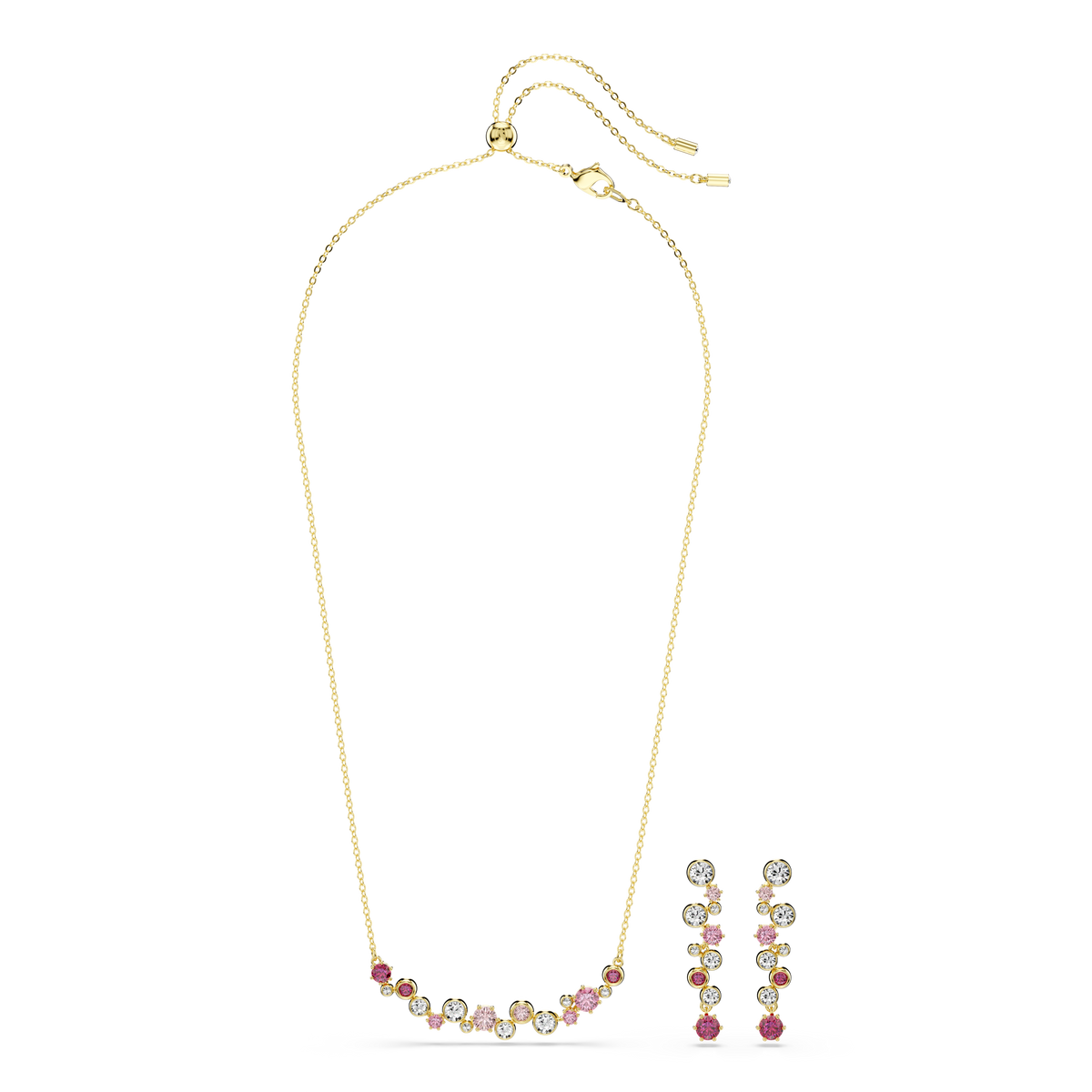 Constella Set, Karışık Kesim, Çok Renkli, Sarı Altın Rengi Kaplama
