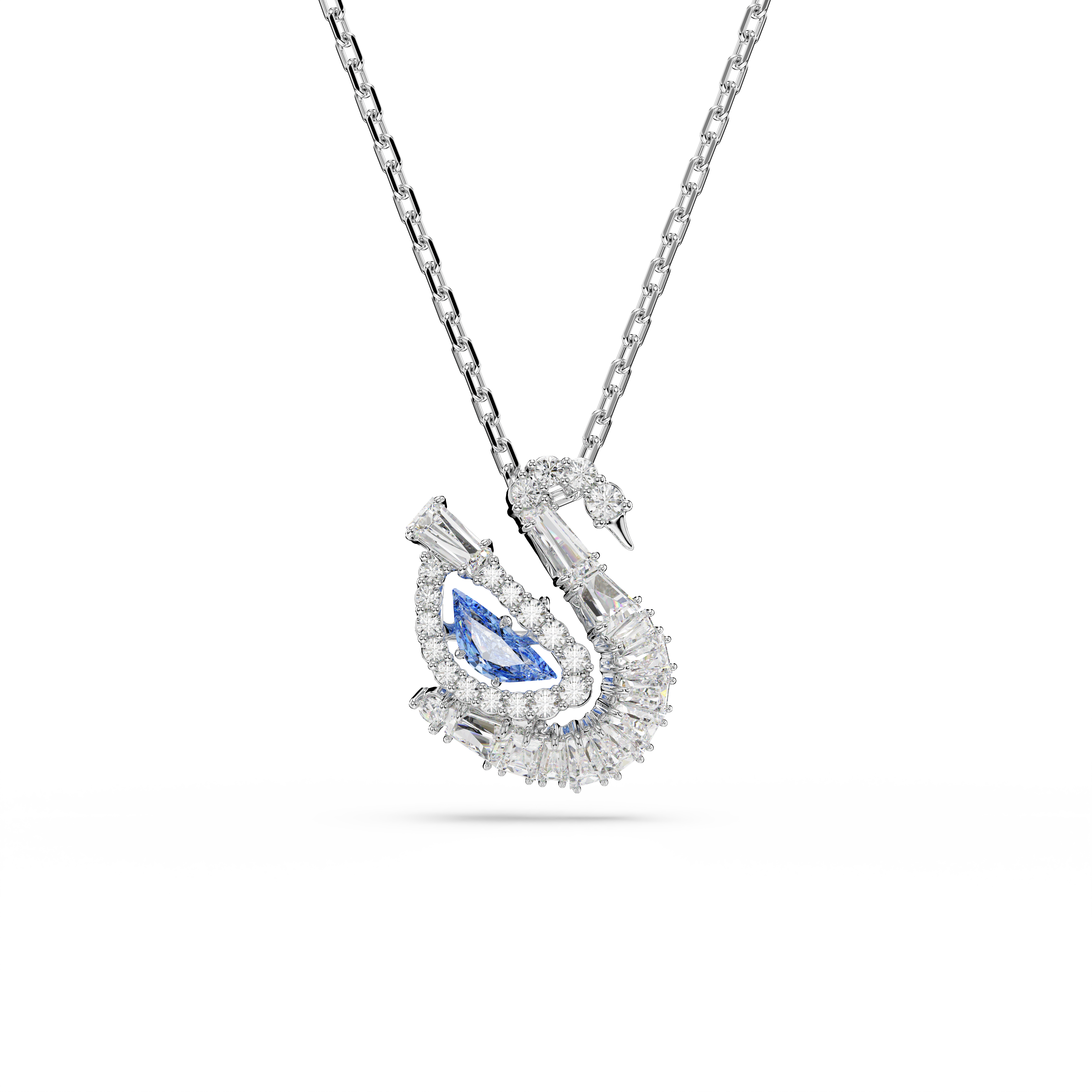 Swan Kolye, Karışık Kesim, Kuğu, Mavi