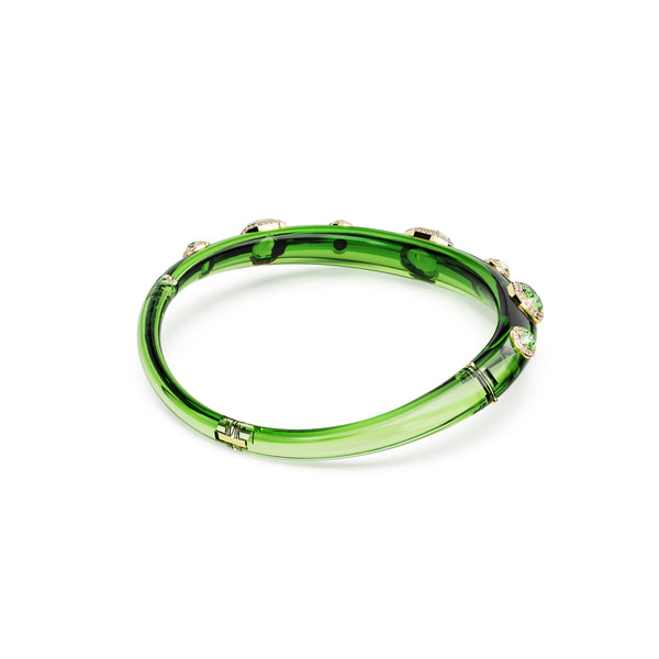 Dulcis Choker Kolye, Karişik Kesim, Yeşil, Sari Altin Rengi Kaplama