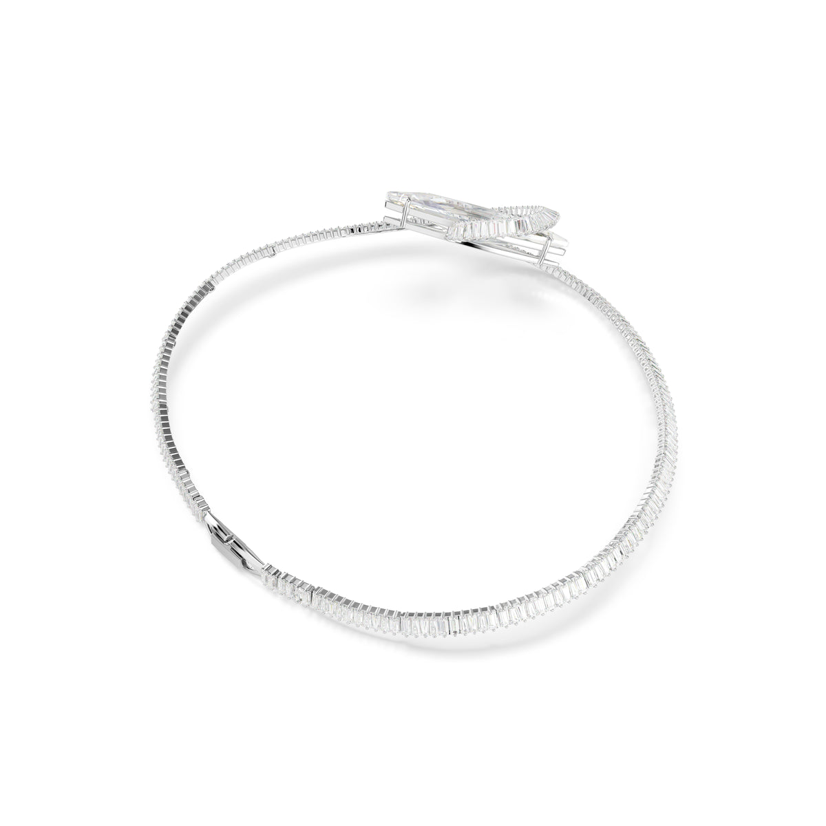 Matrix Gerdanlık, Baget Kesim, Beyaz, Rodyum Kaplama