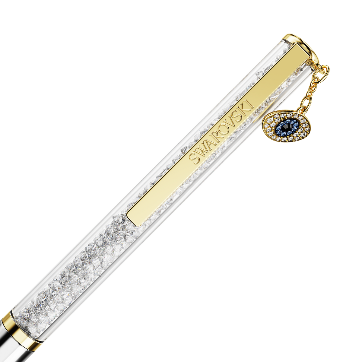 Crystalline Silk Kalem, Evil Eye, Altın Ton, Karışık Metal Kaplama