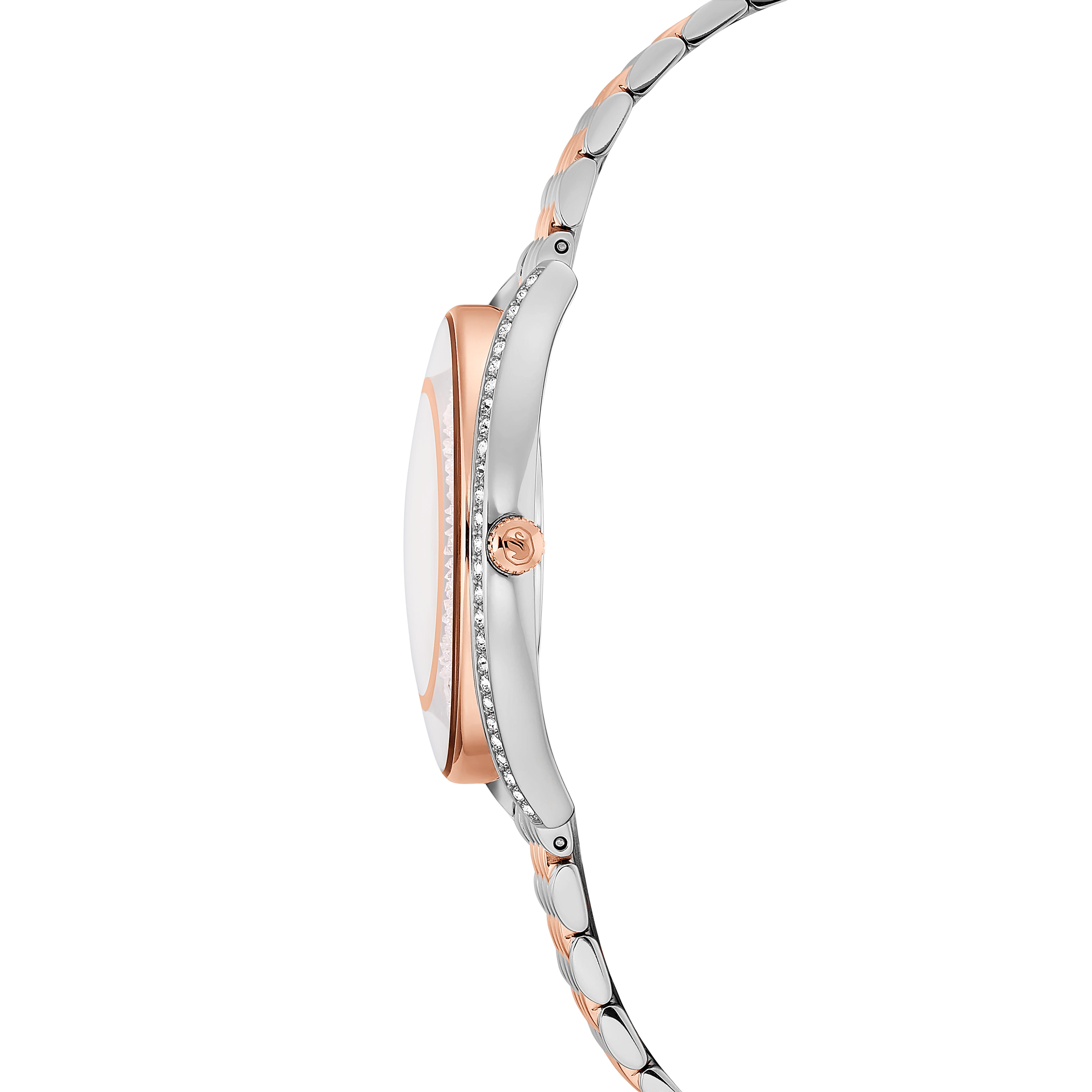 Crystalline Aura Saat, İsviçre Üretimi, Metal Bileklik, Rose Altin Tonu, Pembe Ve Rodyum Kaplama