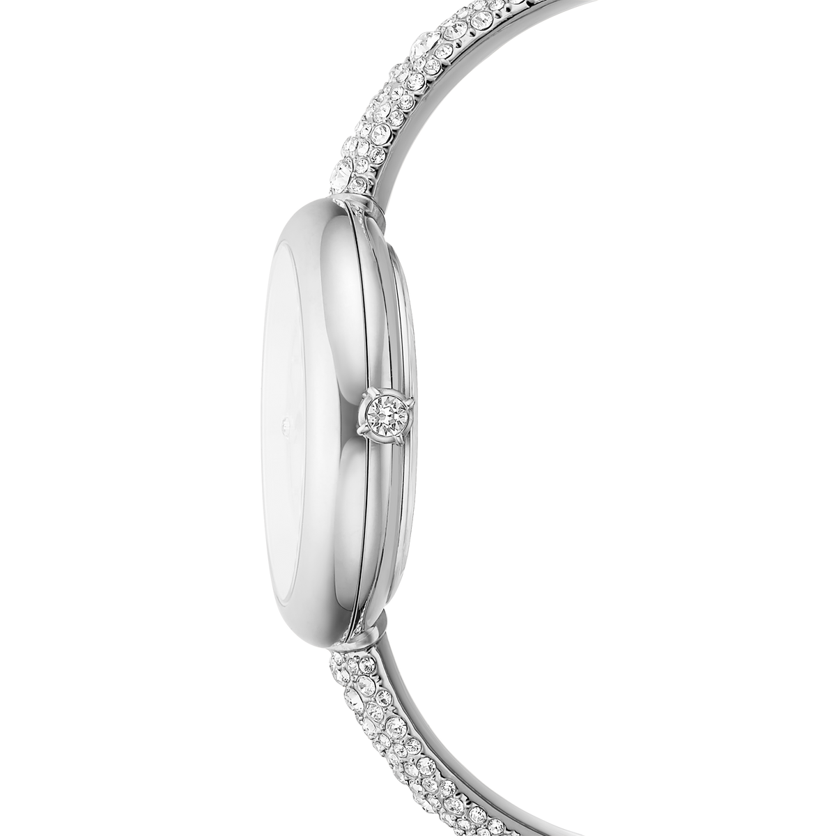Sublima Bangle Saat, İsviçre Üretimi, Metal Bileklik, Gümüş Rengi, Paslanmaz Çelik