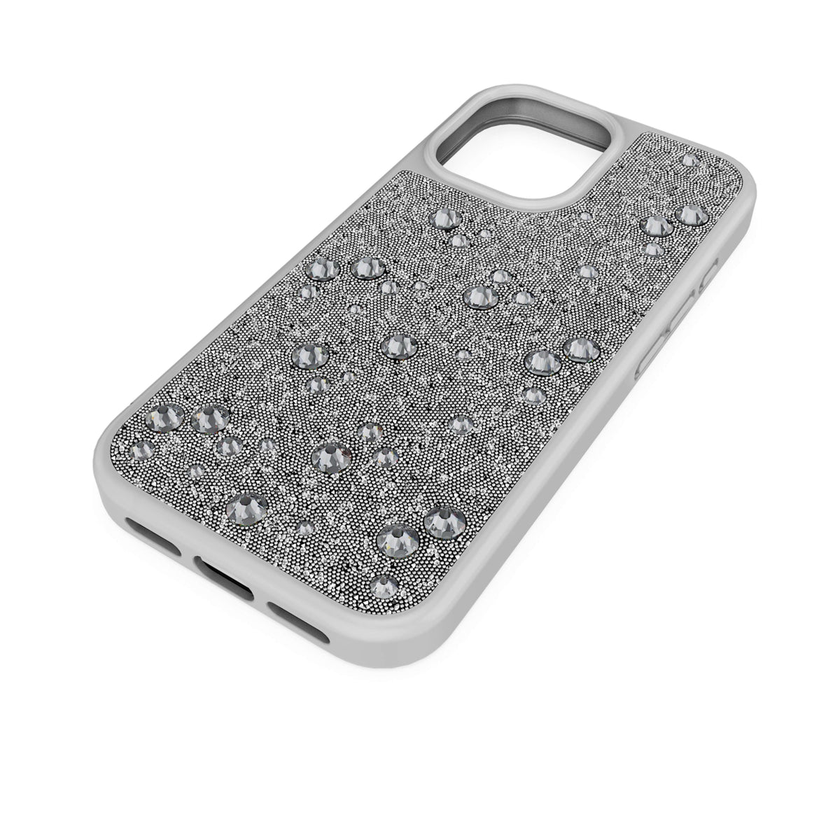 High Akıllı Telefon Kılıfı, Flat Back Kristaller, iPhone® 17, Gümüş Rengi, 17