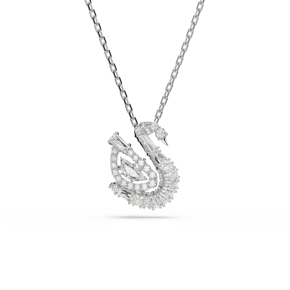 Swan Kolye, Karışık Kesim, Kuğu, Beyaz
