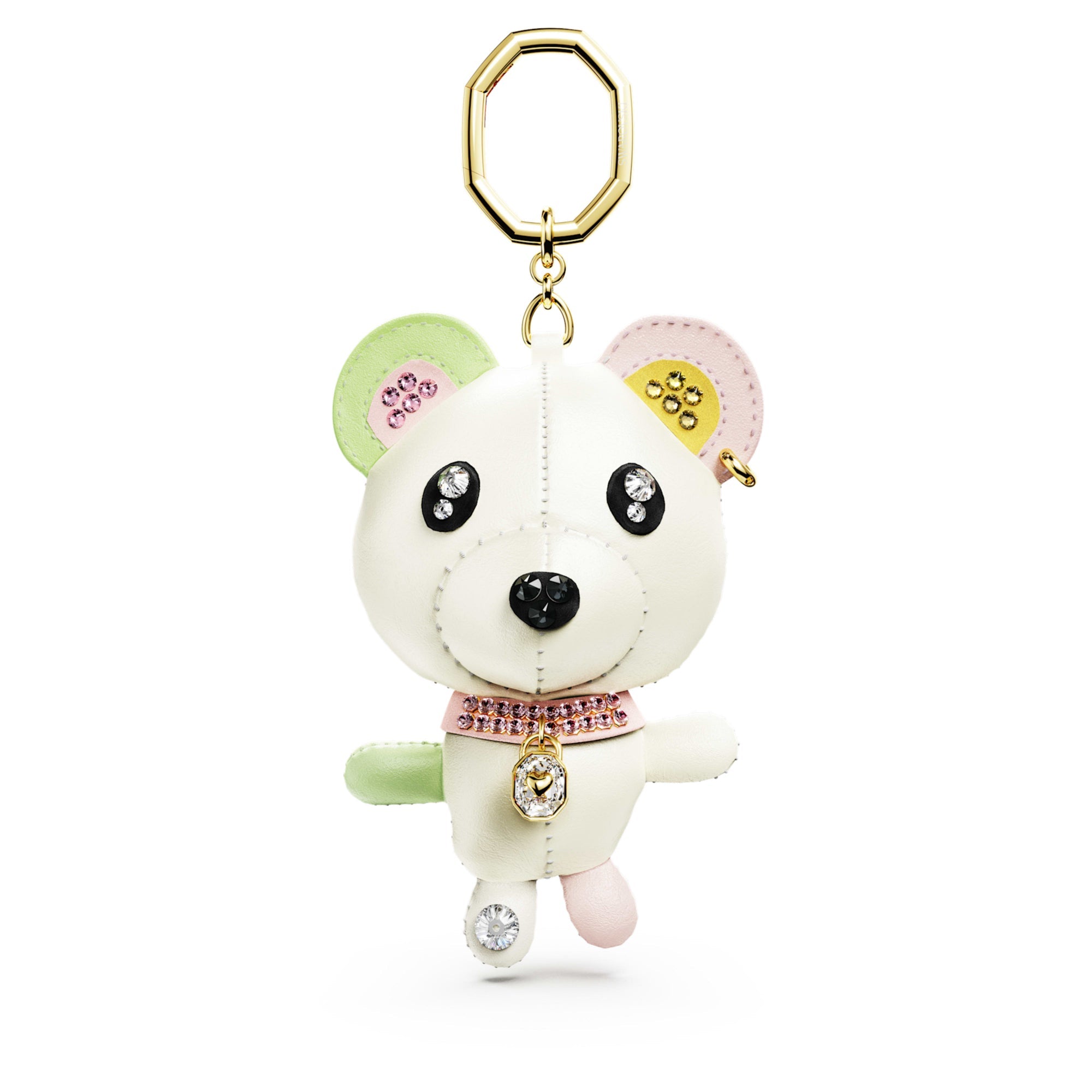 Teddy Çanta Charm'ı, Ayıcık, Çok Renkli, Altın Rengi Kaplama
