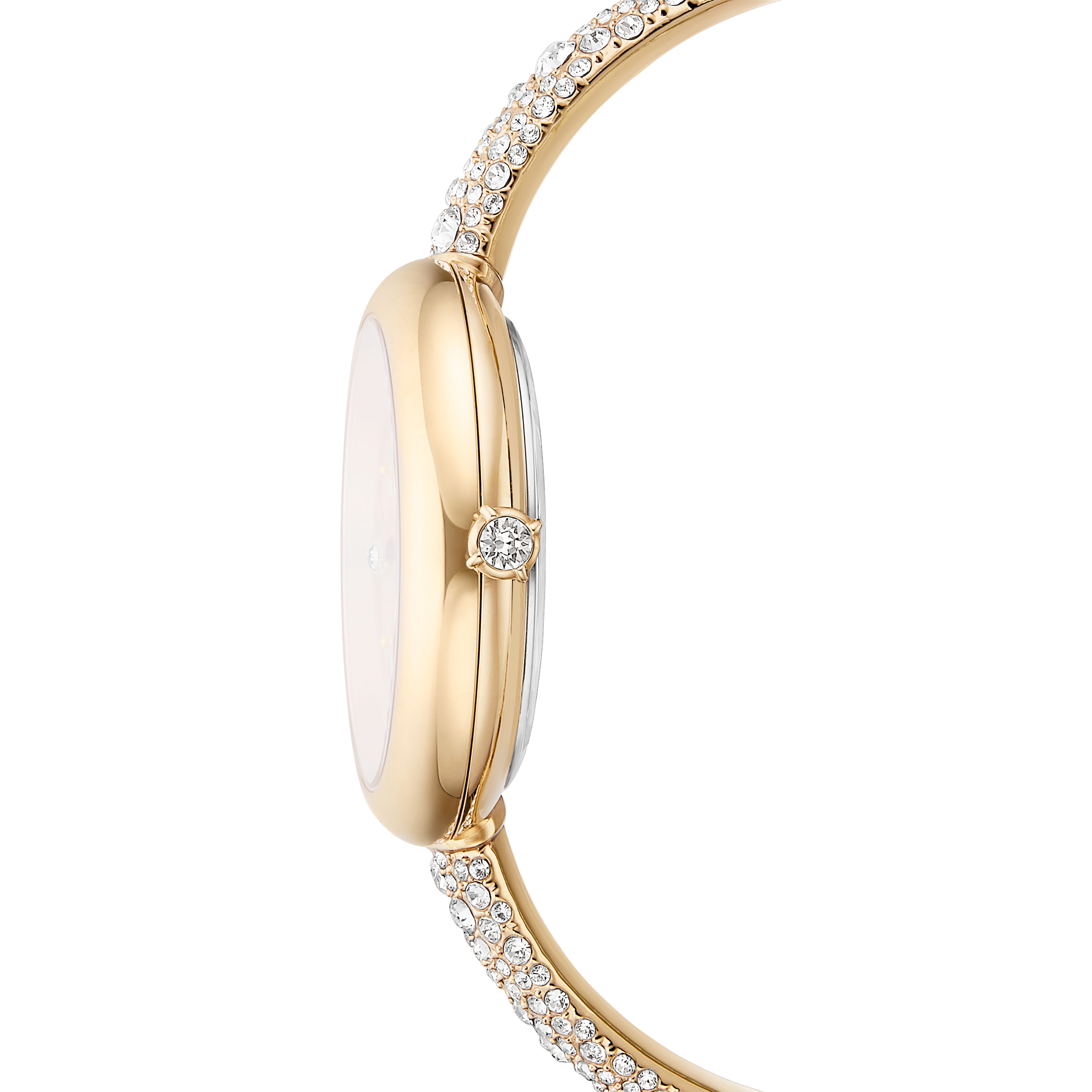 Sublima Bangle Saat, İsviçre Üretimi, Metal Bileklik, Altın Rengi, Şampanya Altın Rengi Yüzey