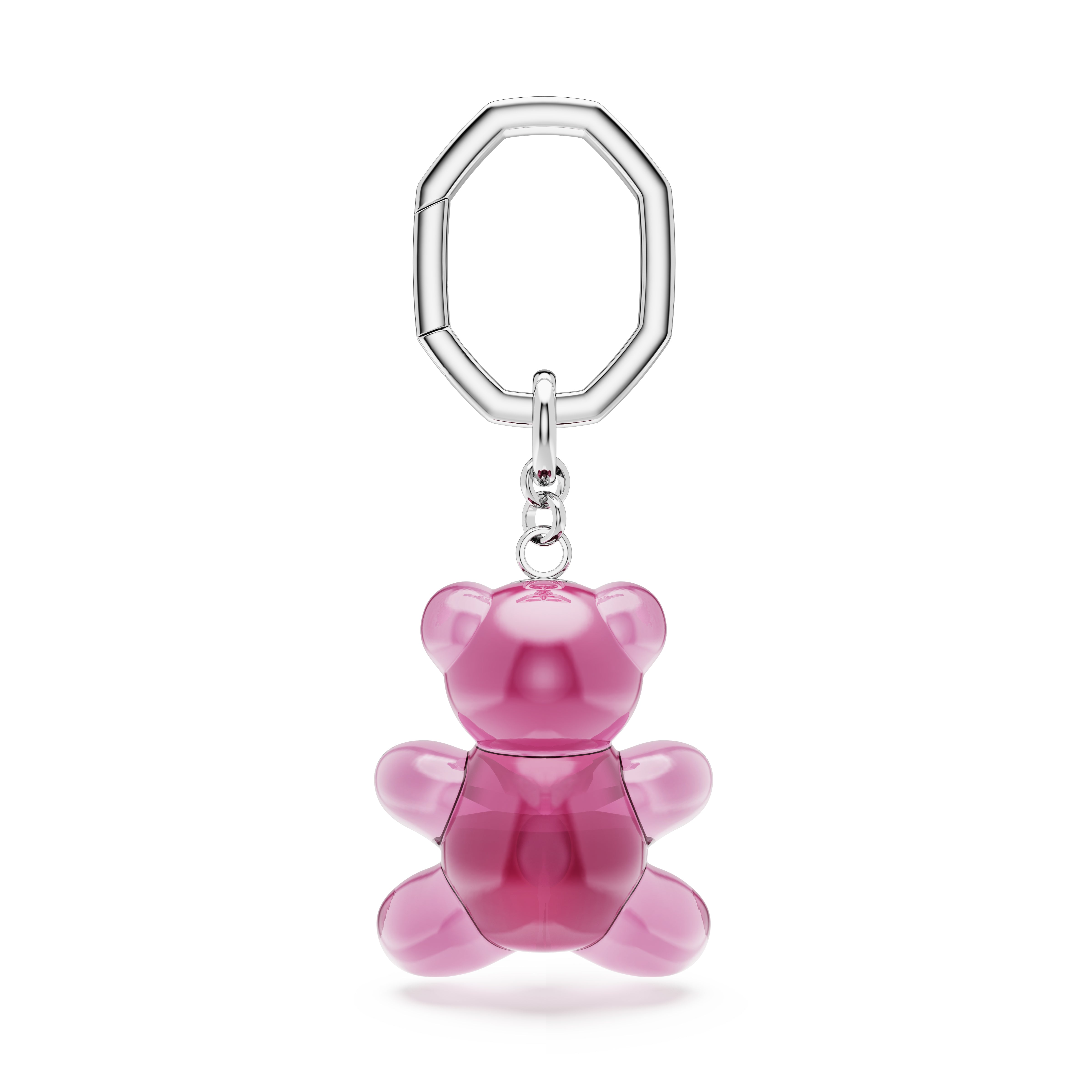 Teddy Anahtarlık, Ayıcık, Pembe, Rodyum Kaplama