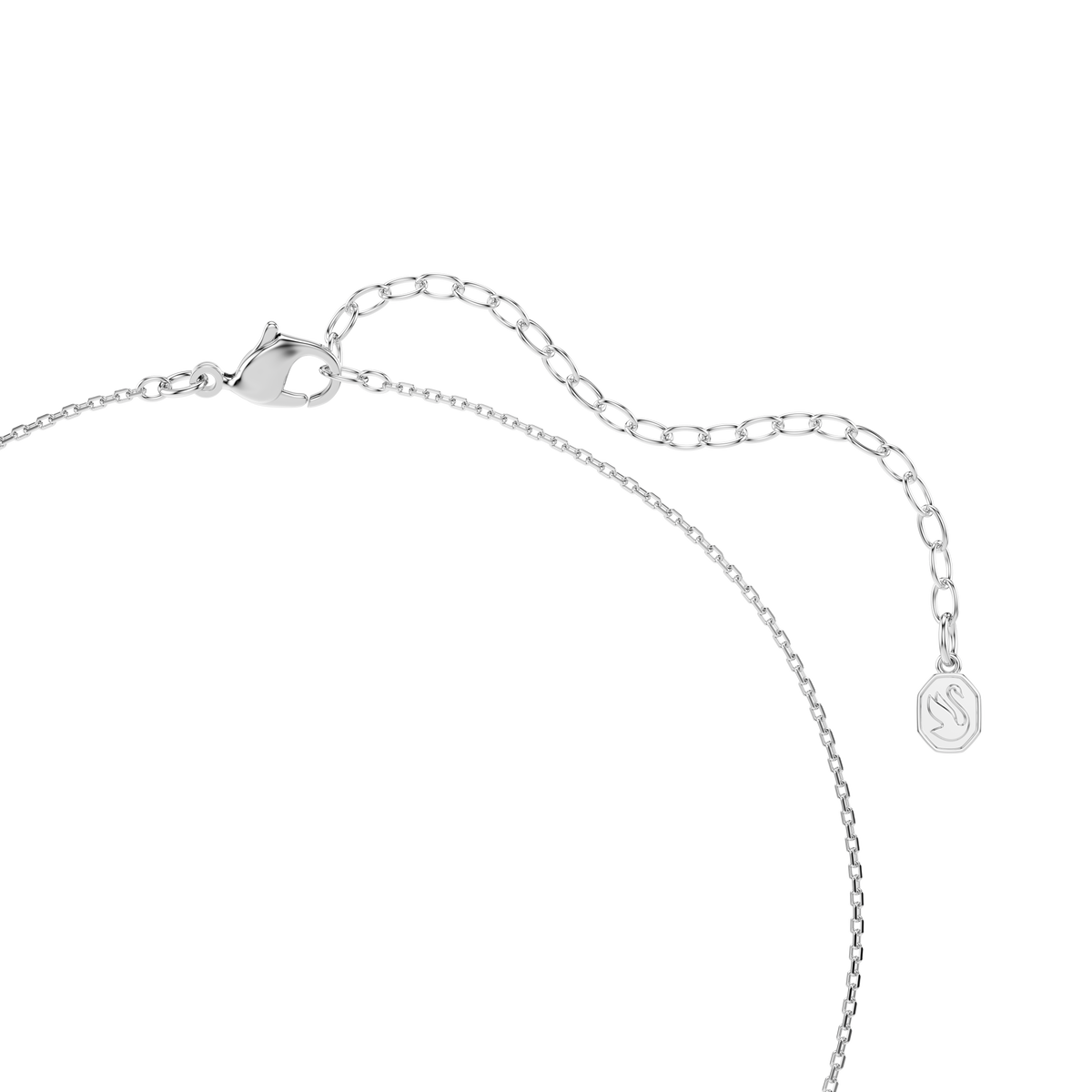 Symbolica Zincir Kolye, Kristal İnci, Yuvarlak Kesim, At Nalı, Beyaz, Rodyum Kaplama