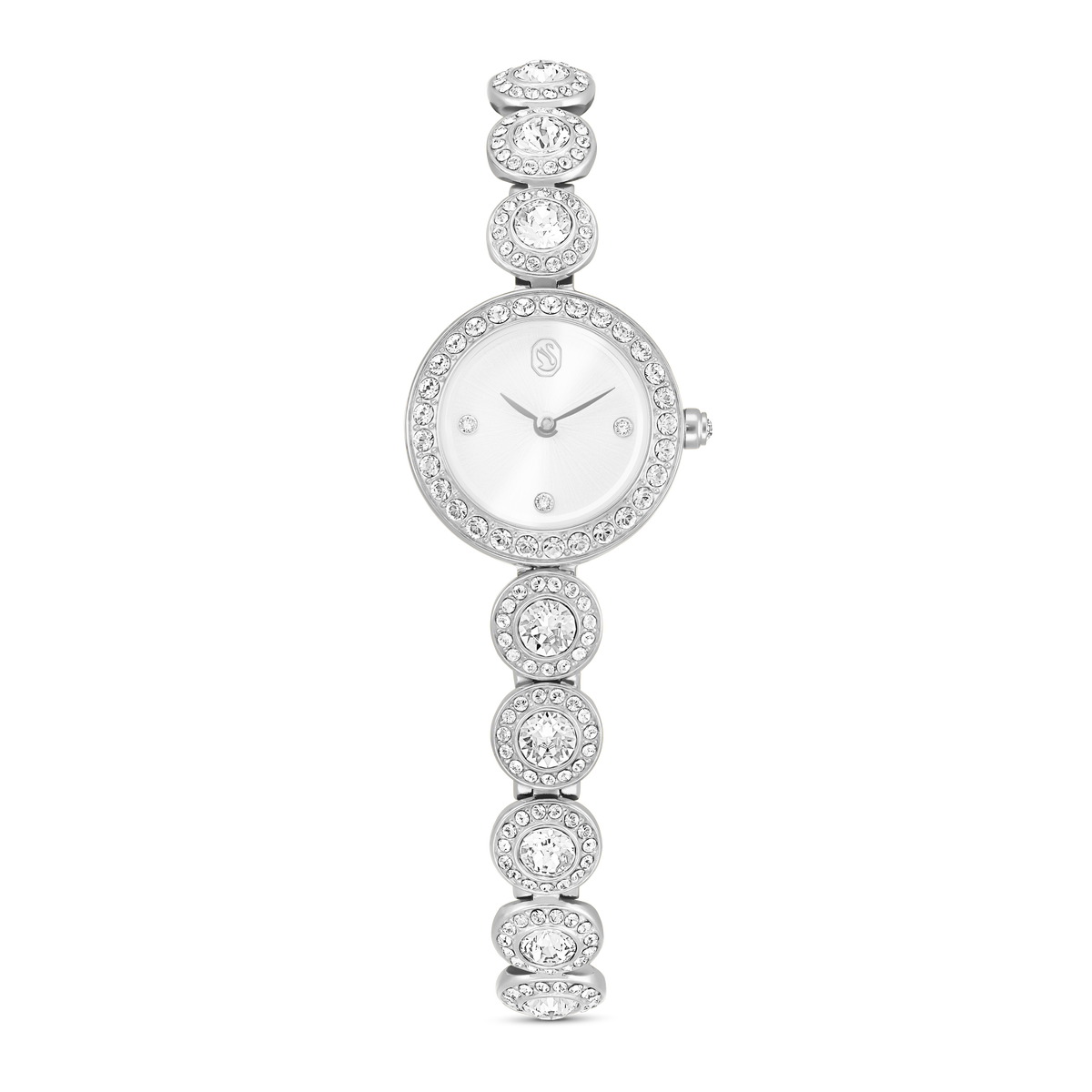Una Angelic Saat, Kristal Bileklik, Gümüş Rengi, Paslanmaz Çelik