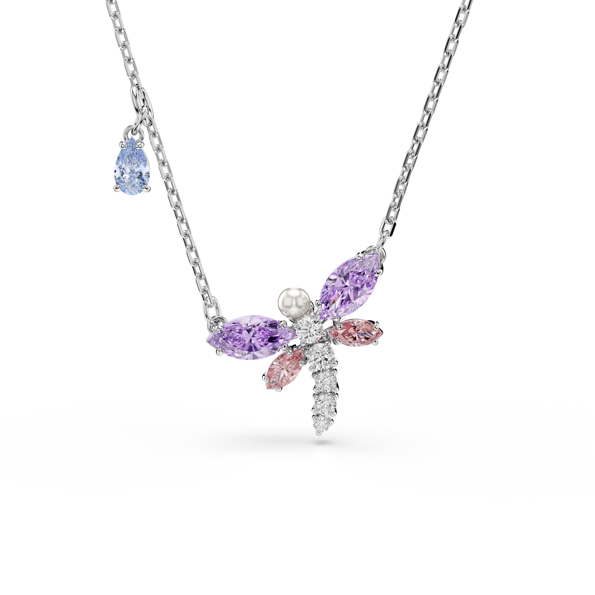 Ariana Grande x Swarovski Kolye, Karışık Kesim, Yusufçuk, Çok Renkli, Rodyum Kaplama