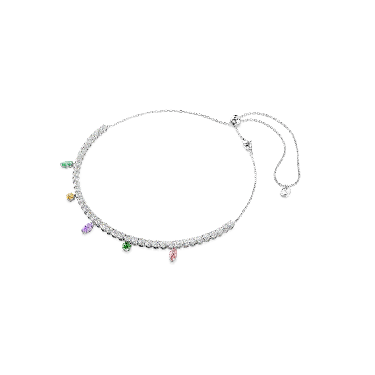 Ariana Grande x Swarovski Kolye, Karışık Kesim, Çok Renkli, Rodyum Kaplama