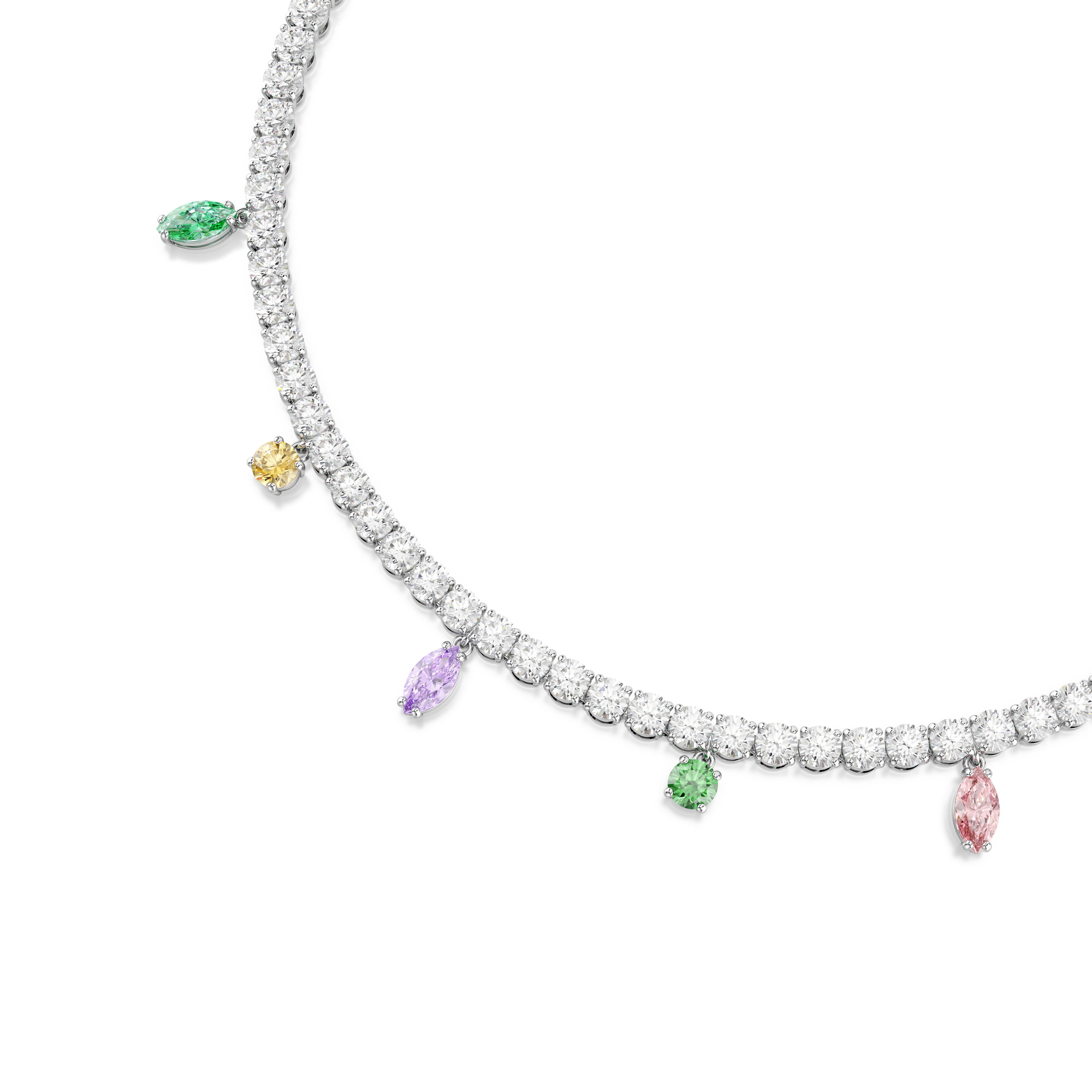 Ariana Grande x Swarovski Kolye, Karışık Kesim, Çok Renkli, Rodyum Kaplama