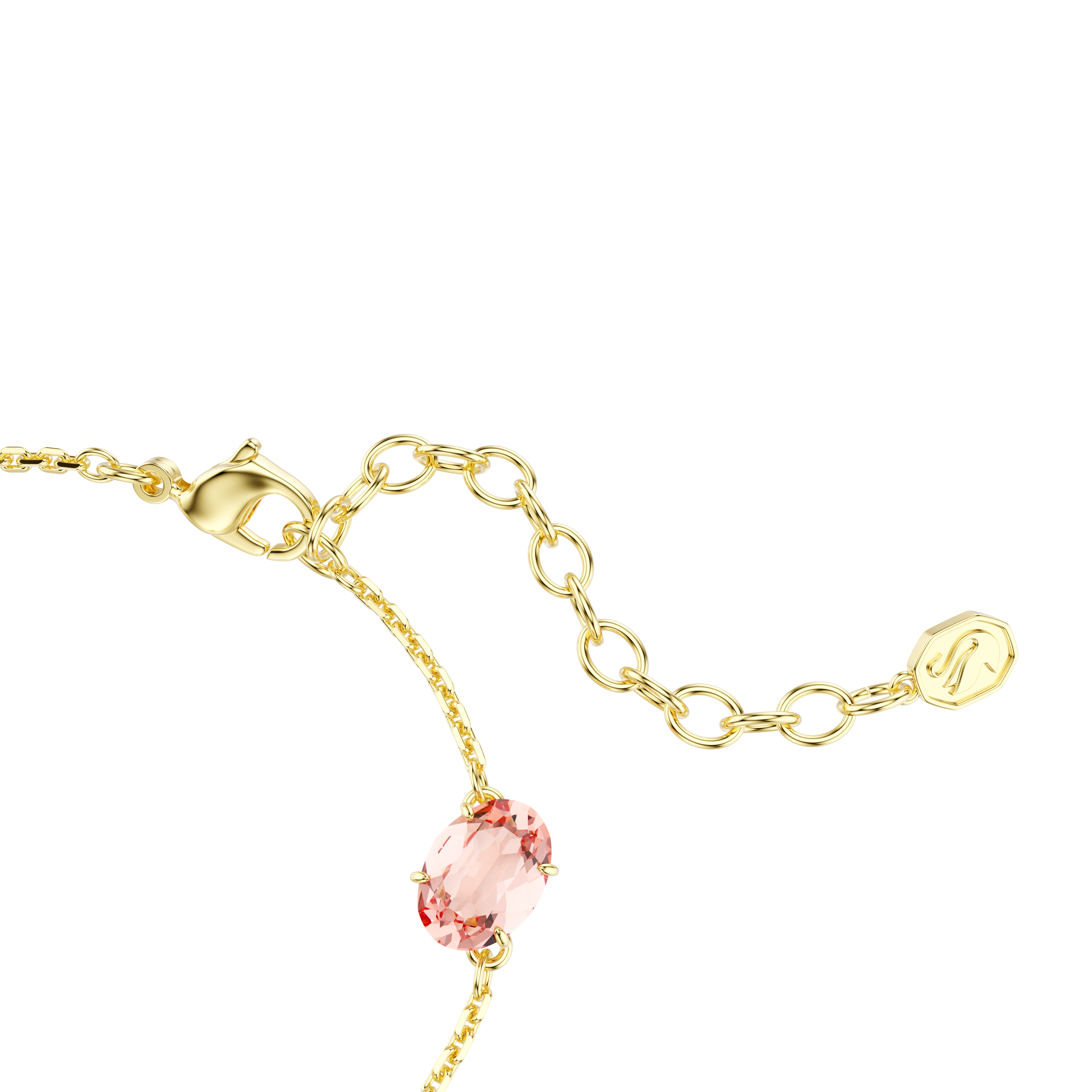 Gema Bileklik, Karişik Kesim, Sallantili Kristaller, Çok Renkli, Sari Altin Rengi Kaplama