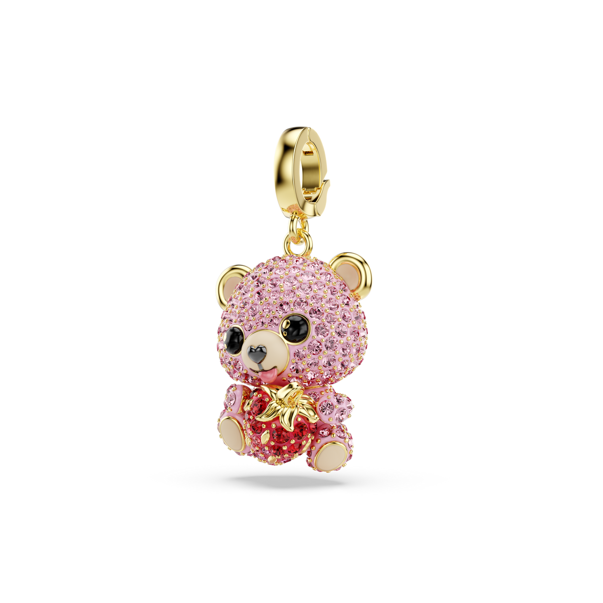 Idyllia Charm, Karışık Kesim, Ayıcık, Pembe, Sarı Altın Rengi Kaplama