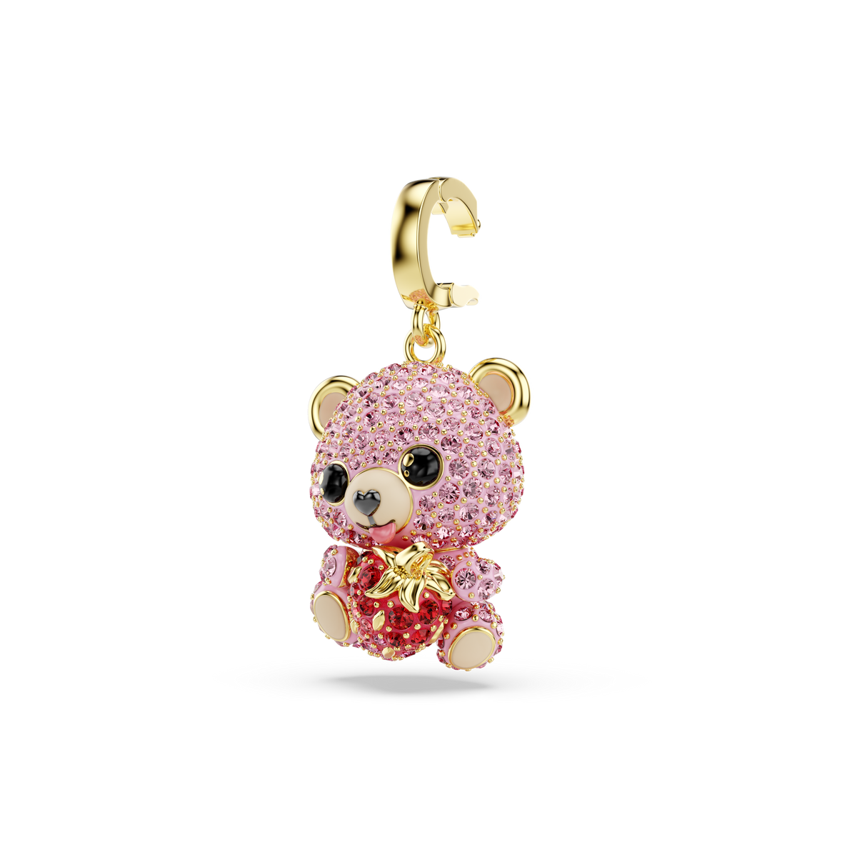 Idyllia Charm, Karışık Kesim, Ayıcık, Pembe, Sarı Altın Rengi Kaplama
