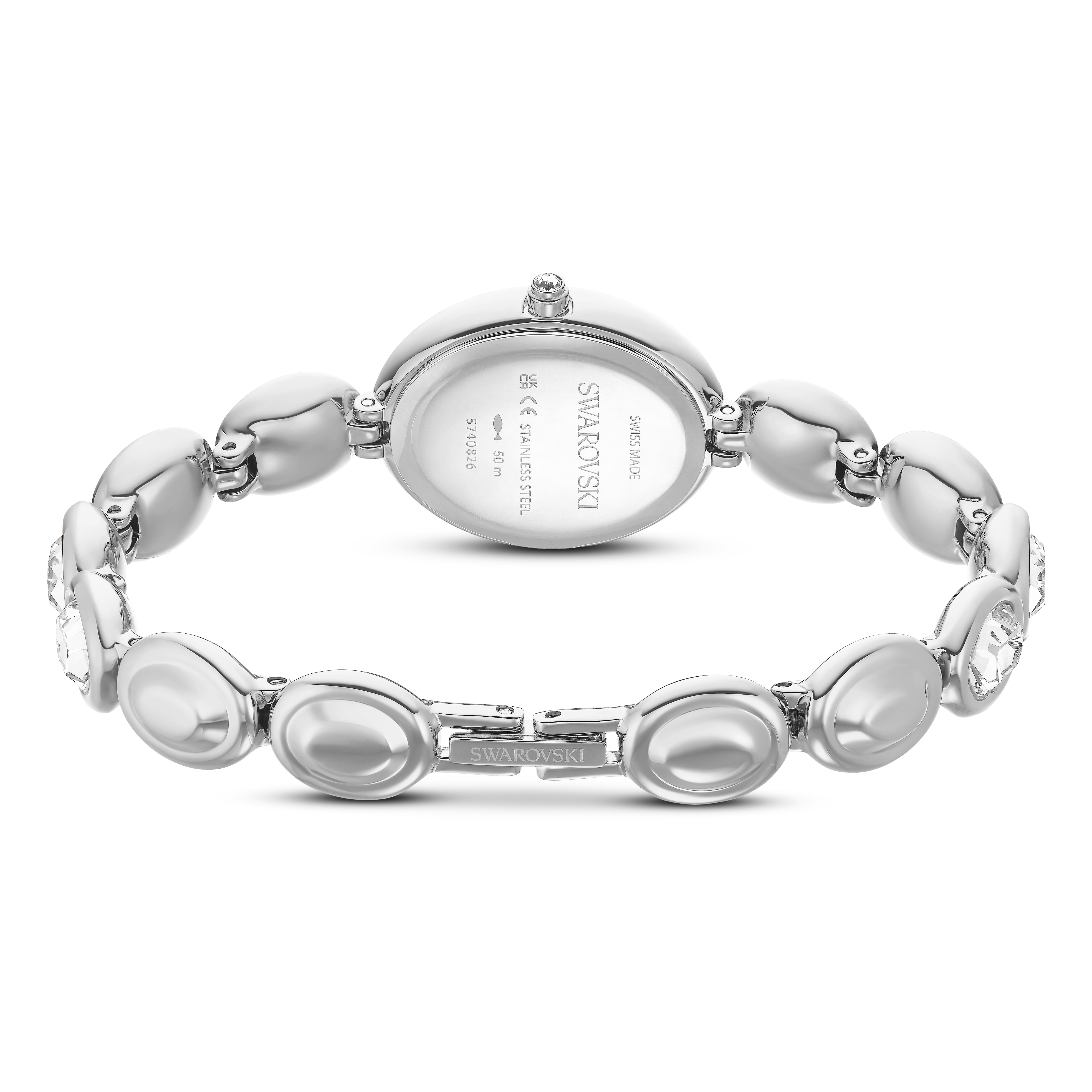 Imber Oval Saat, İsviçre Üretimi, Metal Bileklik, Gümüş Rengi, Paslanmaz Çelik
