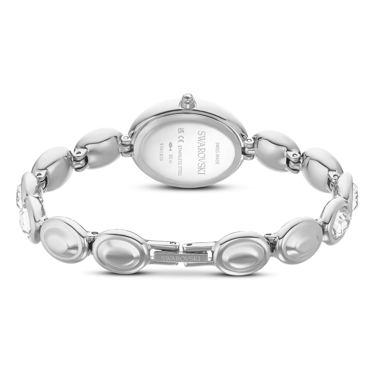 Imber Oval Saat, İsviçre Üretimi, Metal Bileklik, Gümüş Rengi, Paslanmaz Çelik