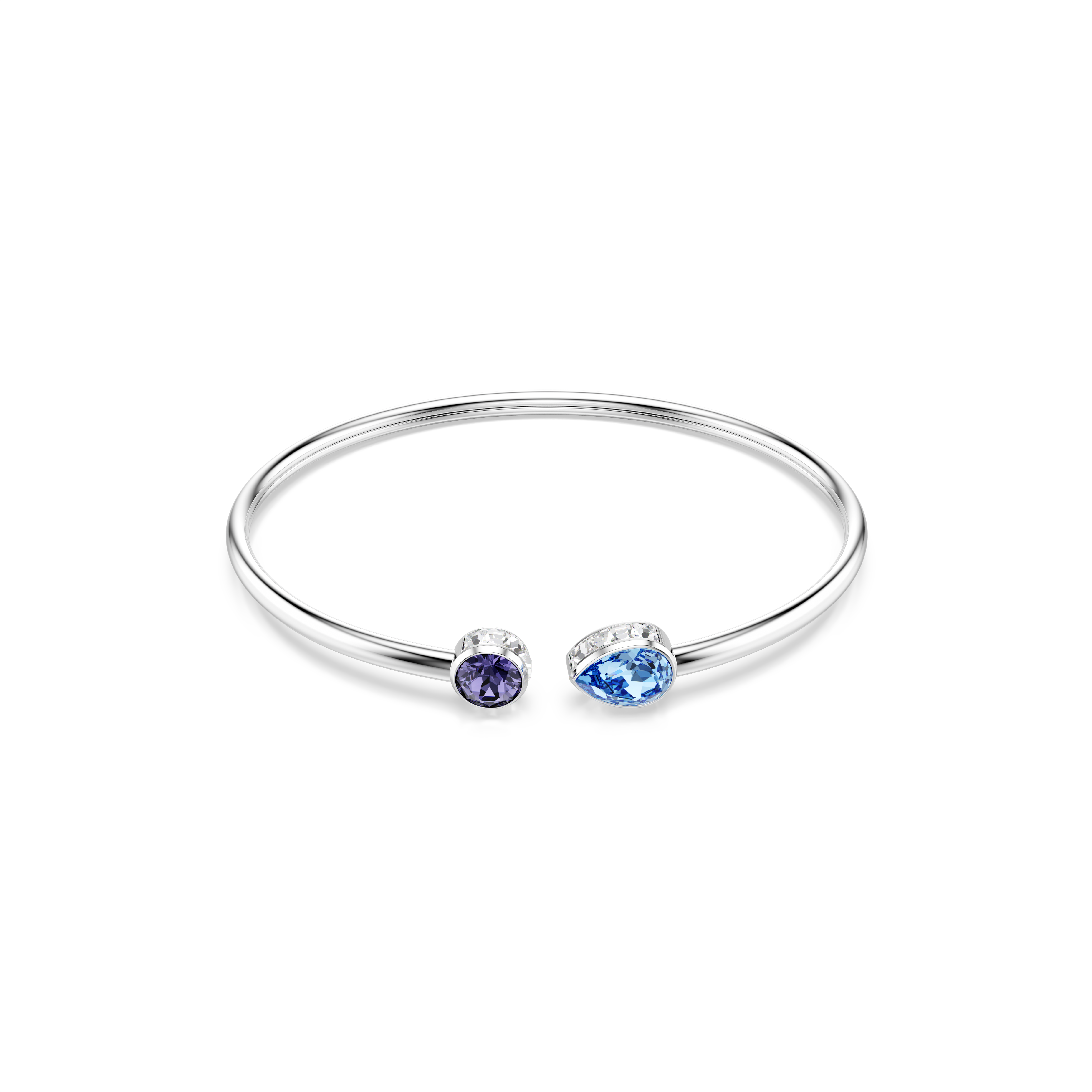 Chroma Bangle Bileklik, Karışık Kesim, Çok Renkli, Rodyum Kaplama