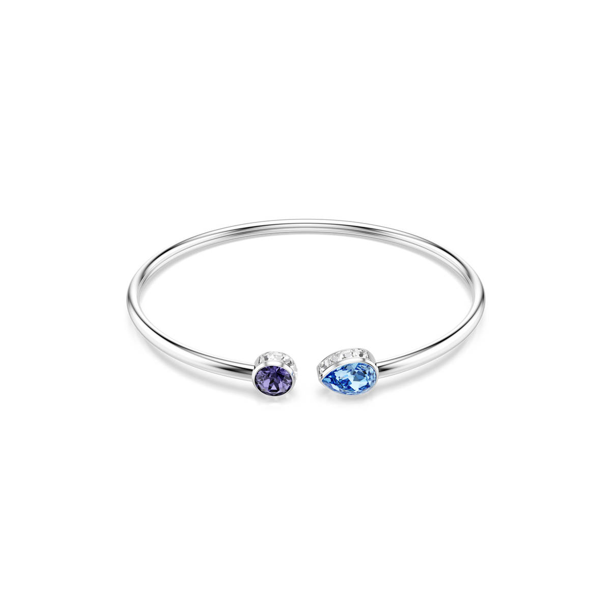Chroma Bangle Bileklik, Karışık Kesim, Çok Renkli, Rodyum Kaplama